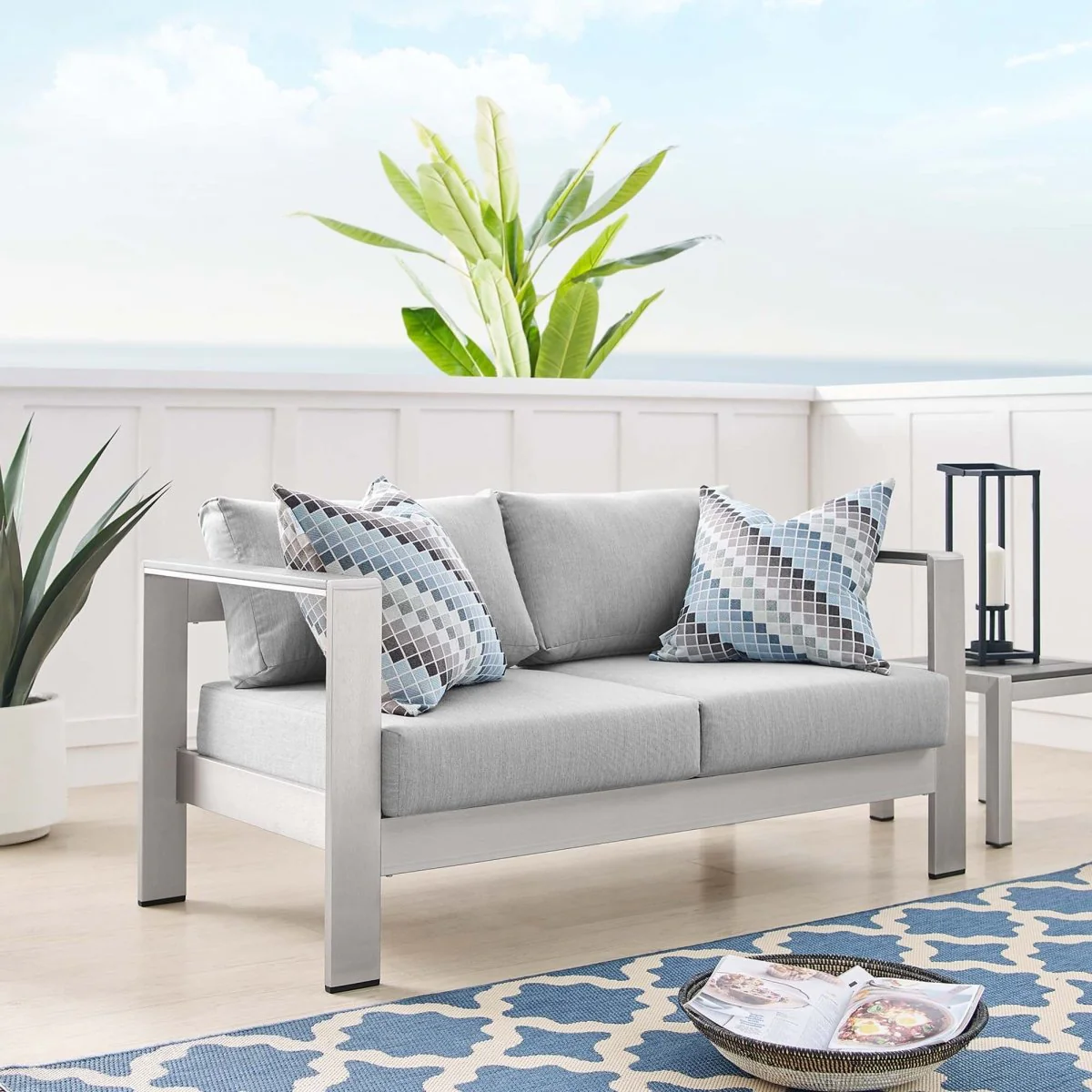 Aluminum Outdoor Loveseat – Weather-Resistant Patio Seating for Two-Person Comfort - Image 15