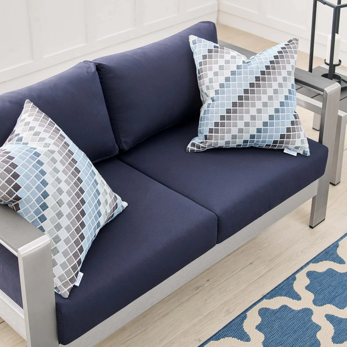 Aluminum Outdoor Loveseat – Weather-Resistant Patio Seating for Two-Person Comfort - Image 2