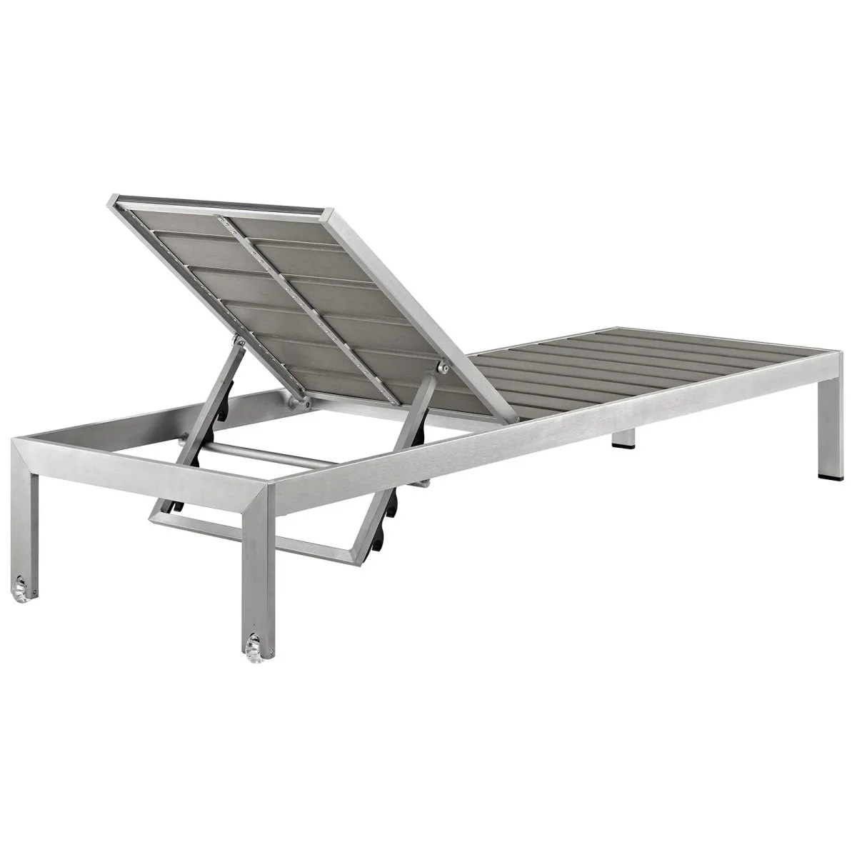 Aluminum Outdoor Patio Chaise Lounge - Weather-Resistant Poolside Reclining Chair - Image 13
