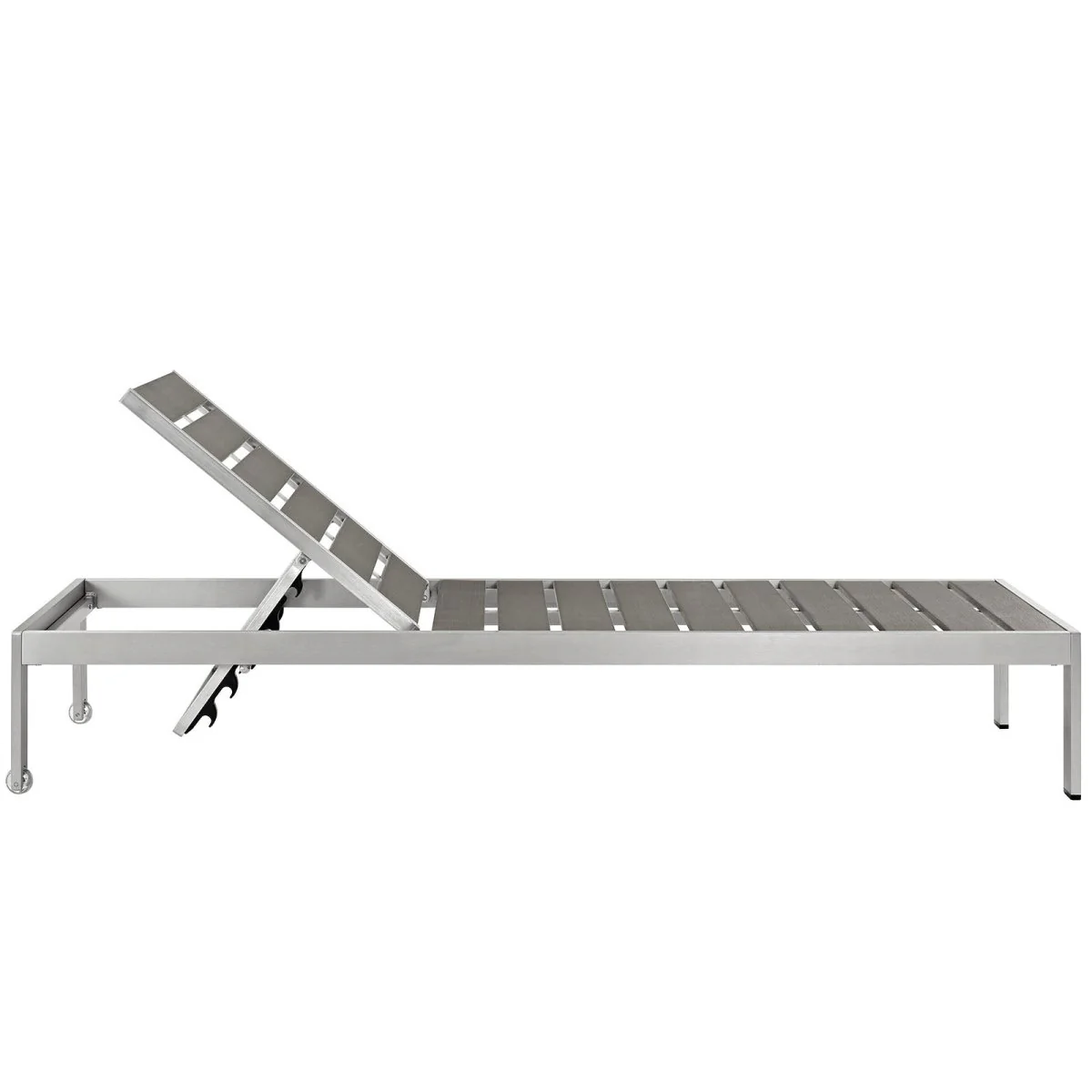 Aluminum Outdoor Patio Chaise Lounge - Weather-Resistant Poolside Reclining Chair - Image 17