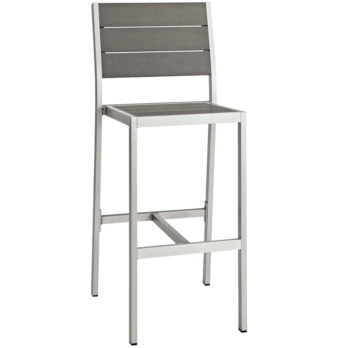 Aluminum Outdoor Pub and Patio Bar Table with Barstools Dining Set for Backyard - Image 2