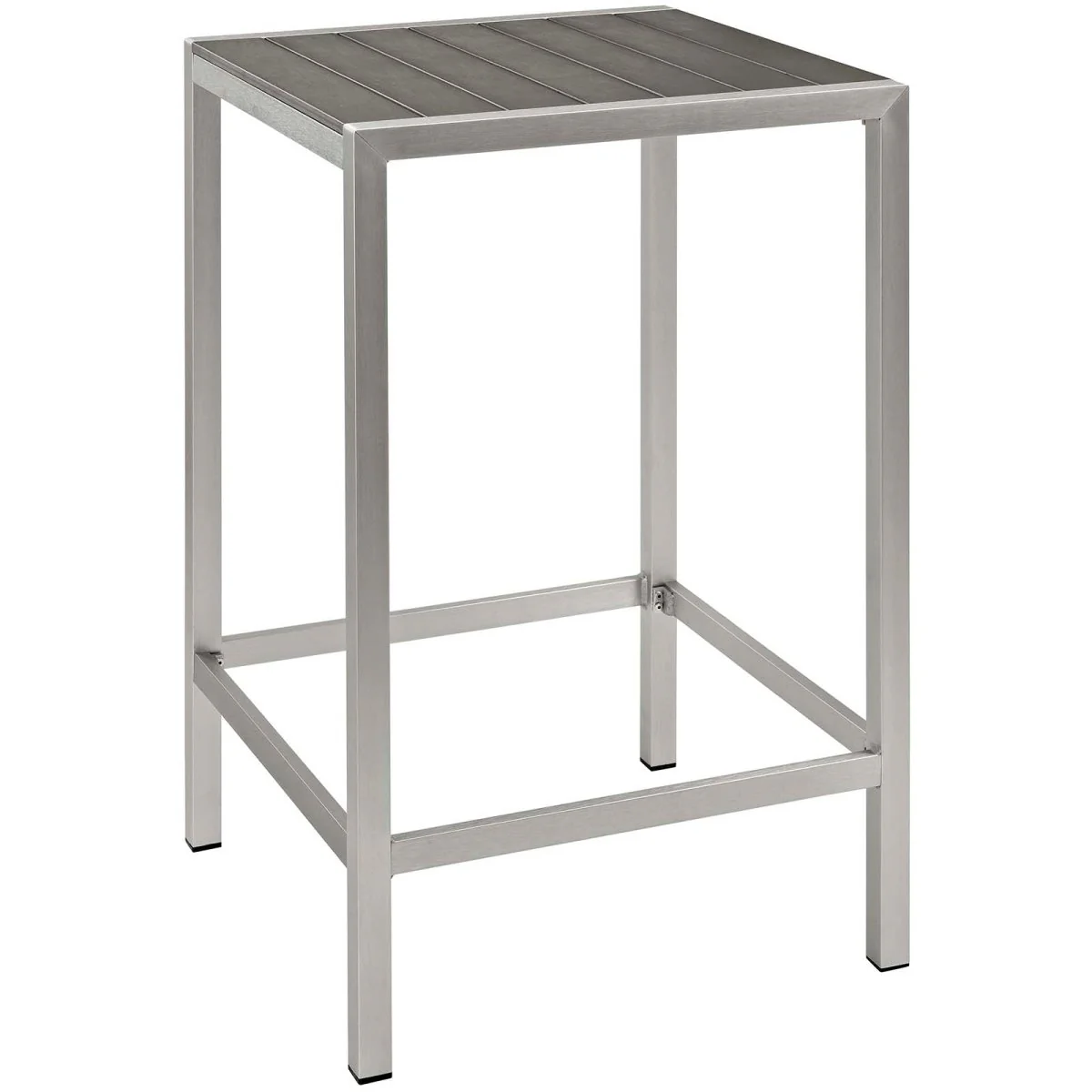 Aluminum Outdoor Pub and Patio Bar Table with Barstools Dining Set for Backyard - Image 3