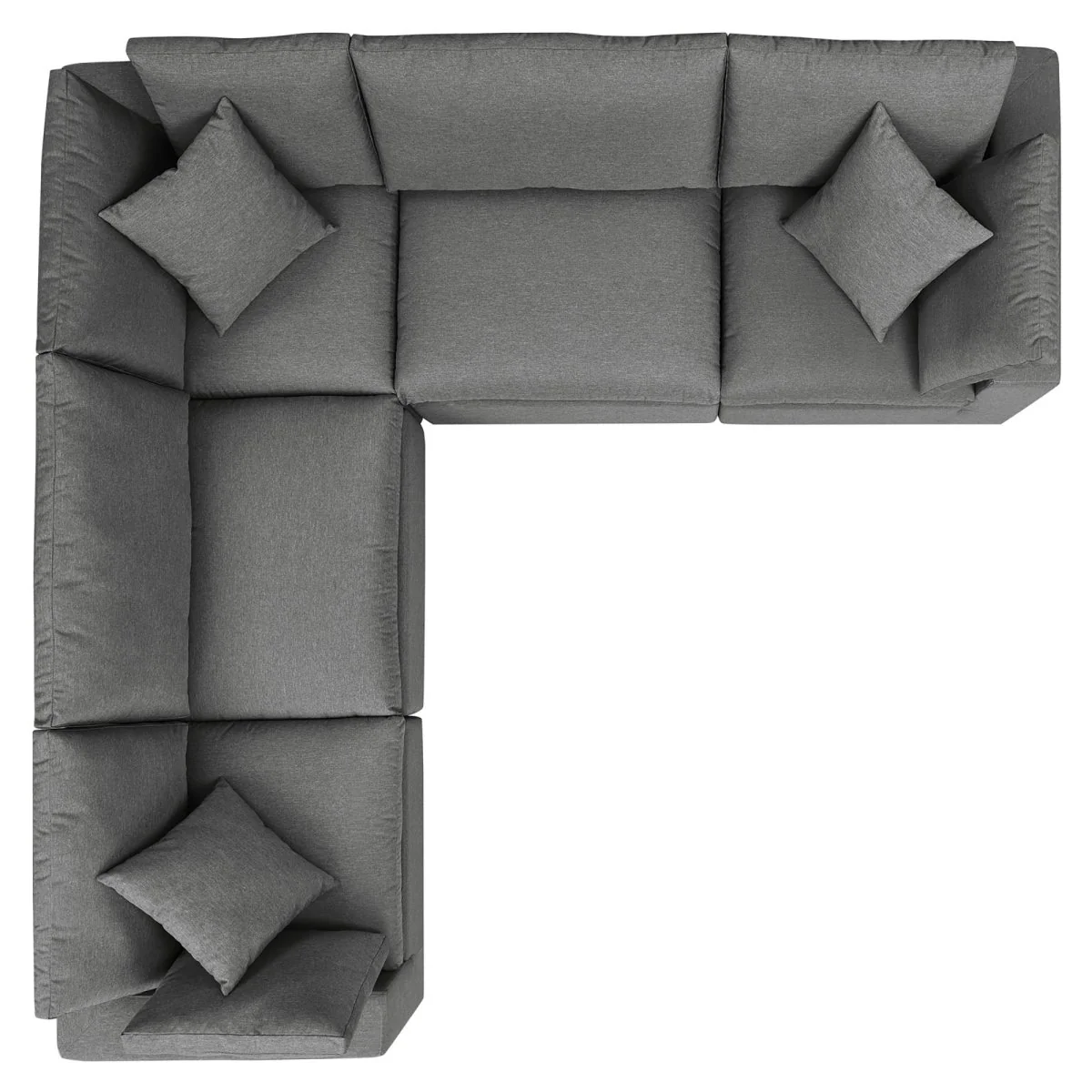 Aluminum Outdoor Sectional Sofa Set with Modular Seating and Weather-Resistant Frame - Image 20