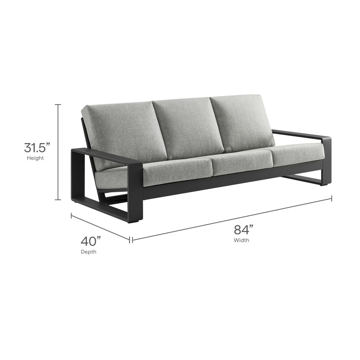 Aluminum Outdoor Sofa — Modular Weather-Resistant Patio Seating for Gardens and Decks - Image 21
