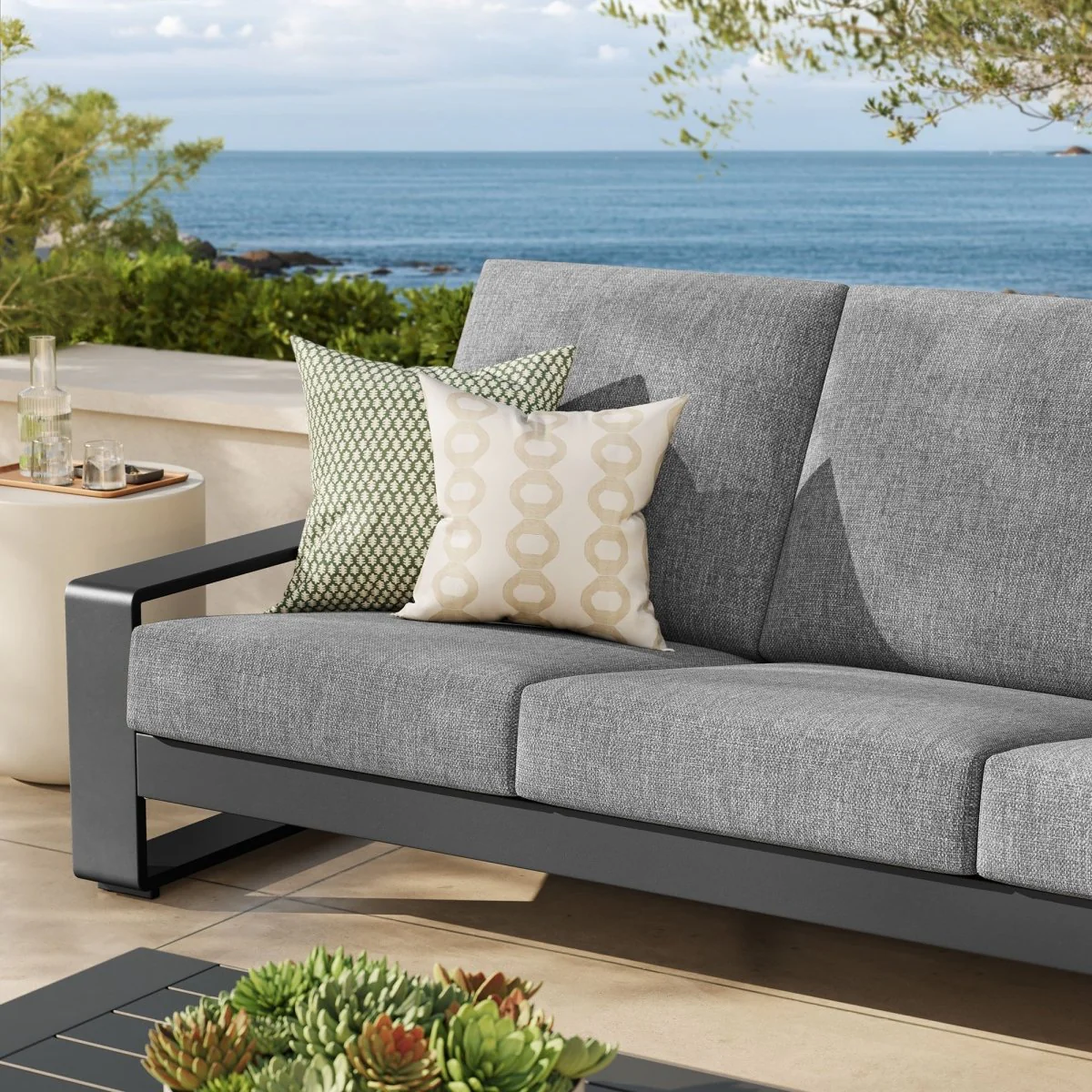Aluminum Outdoor Sofa — Modular Weather-Resistant Patio Seating for Gardens and Decks - Image 22