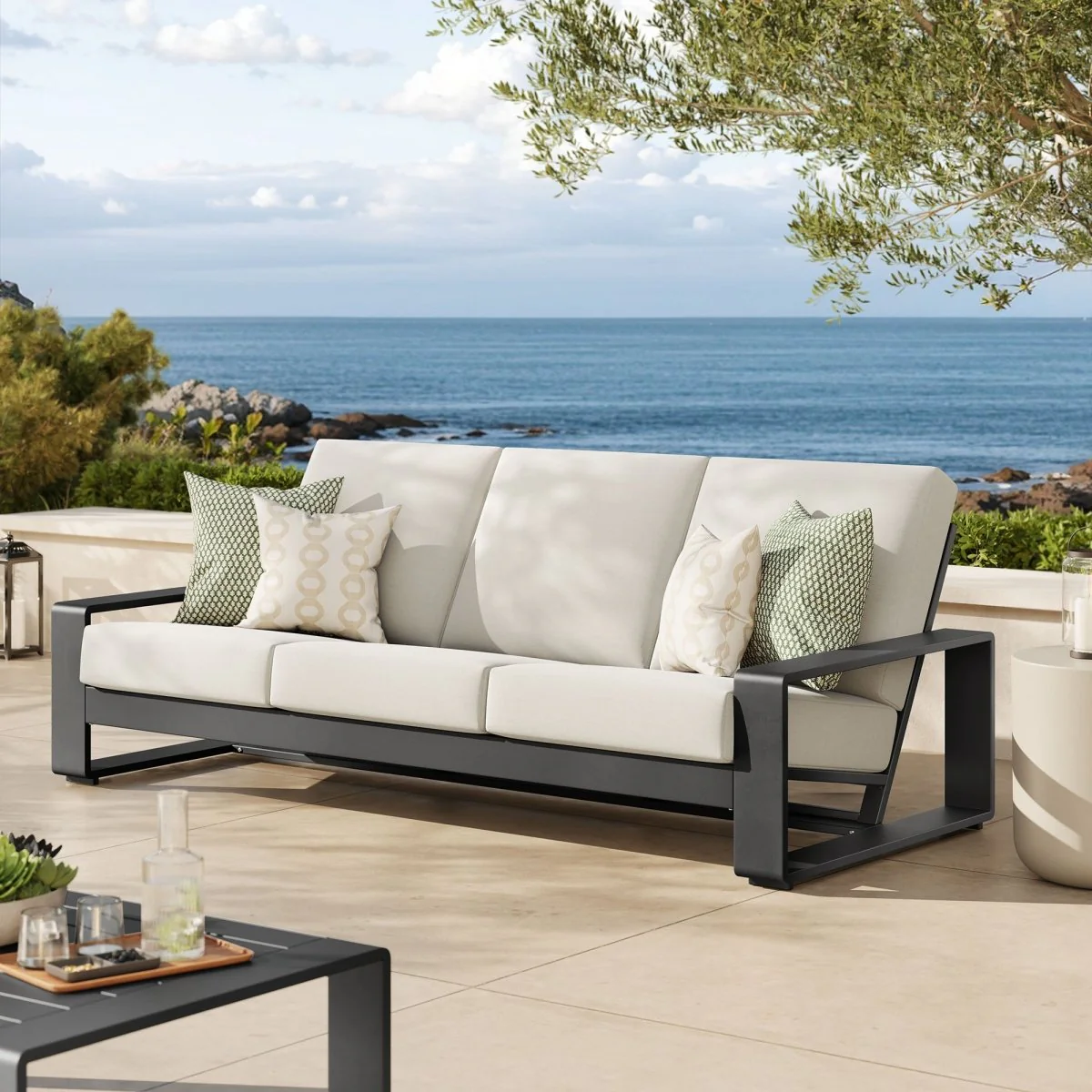 Aluminum Outdoor Sofa — Modular Weather-Resistant Patio Seating for Gardens and Decks - Image 9