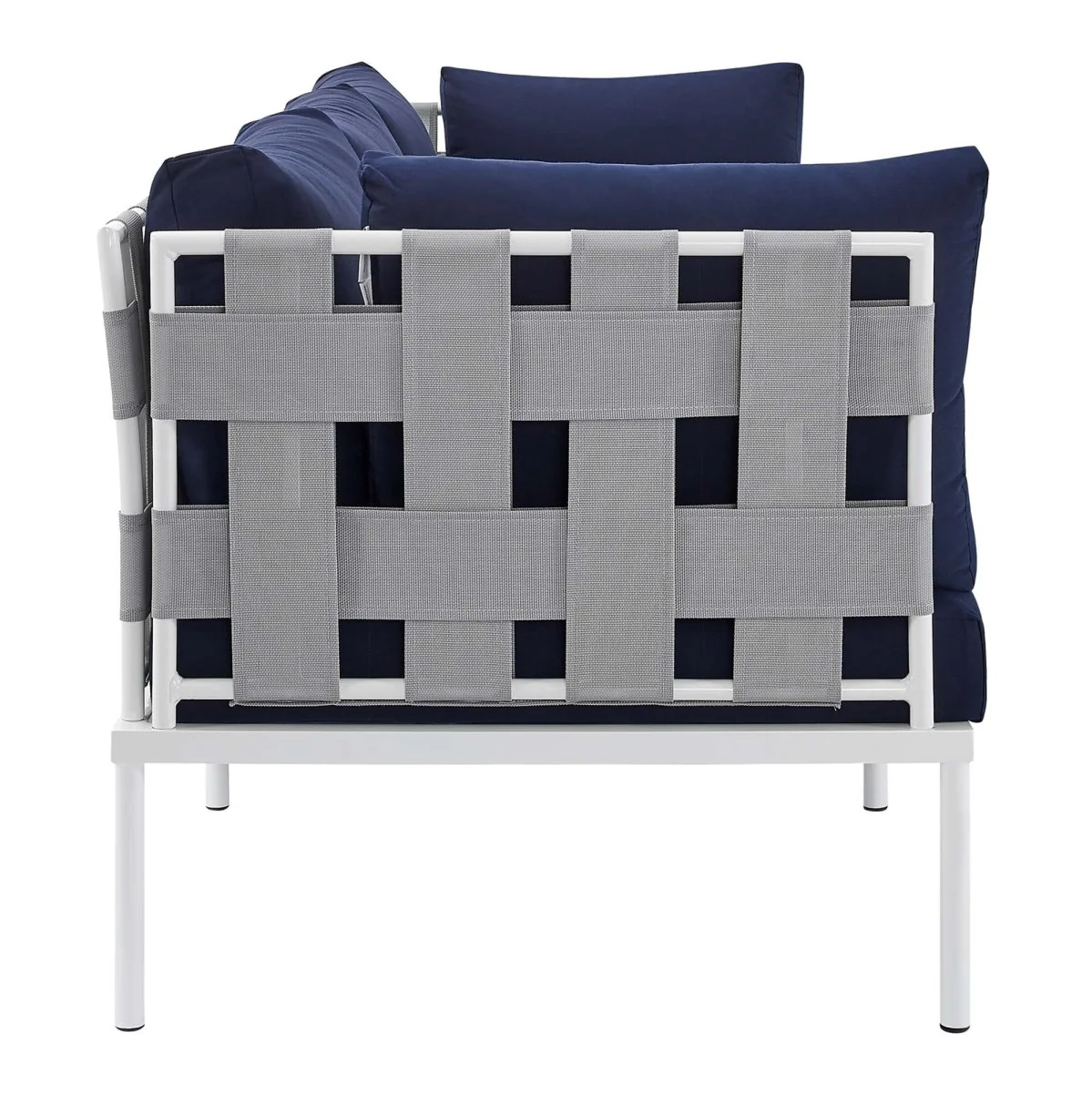 Aluminum Outdoor Sofa with Sunbrella Cushions for Patio and Outdoor Living Spaces - Image 12
