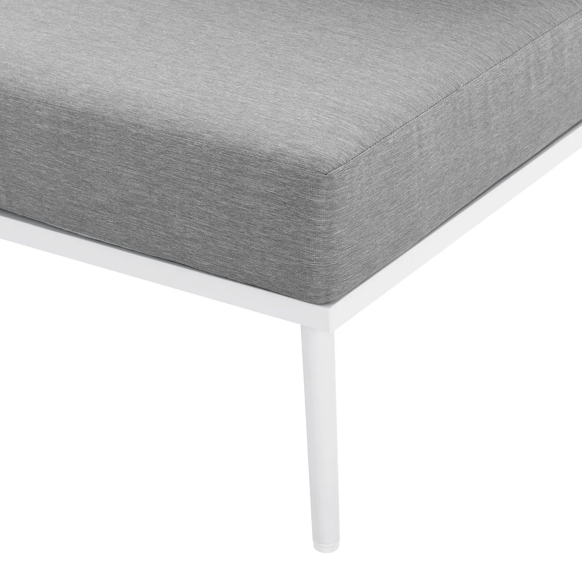Aluminum Rope Outdoor Armless Chair - Weather-Resistant Patio Seating for Deck and Patio - Image 15