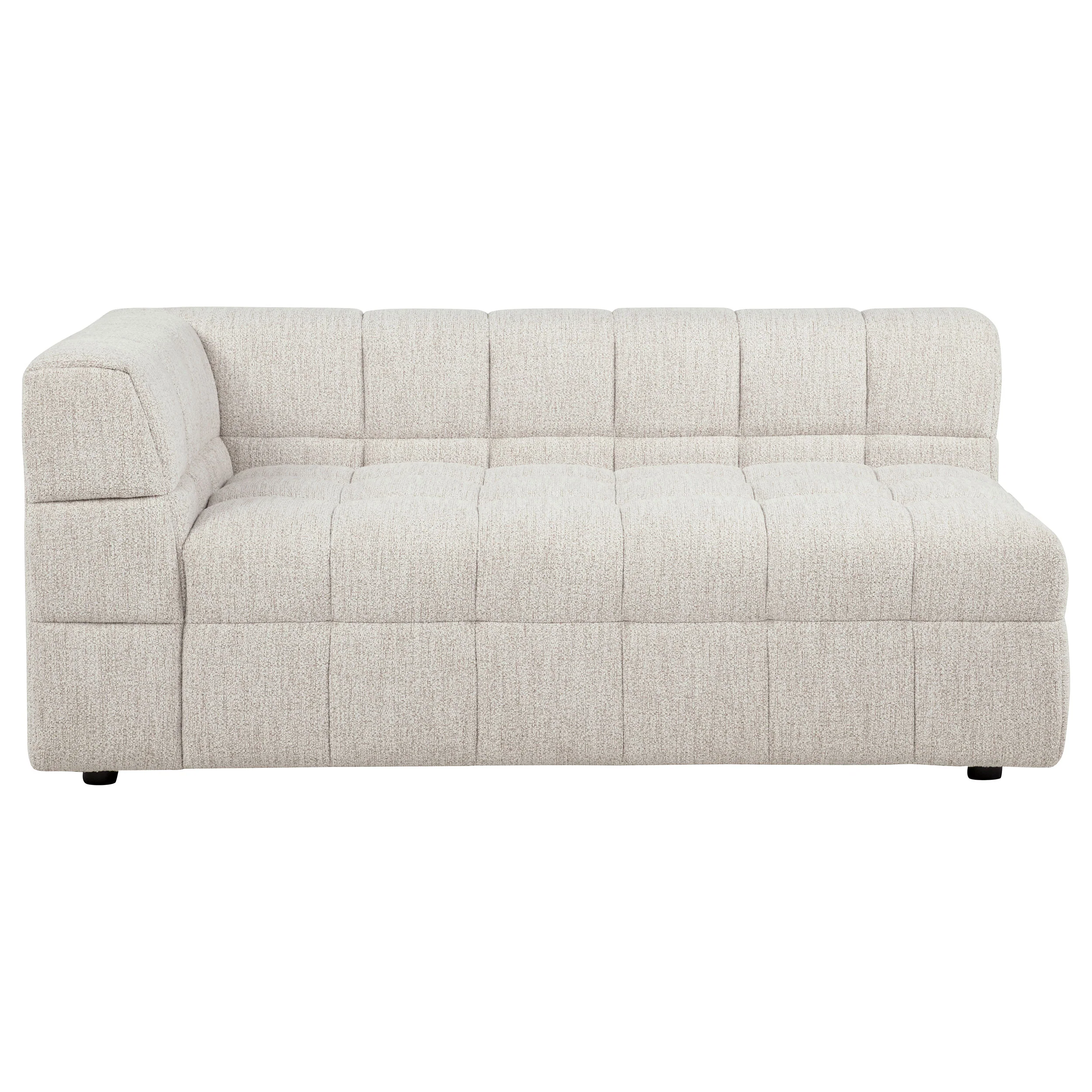 Amara Upholstered LAF Loveseat in Ivory - Image 2