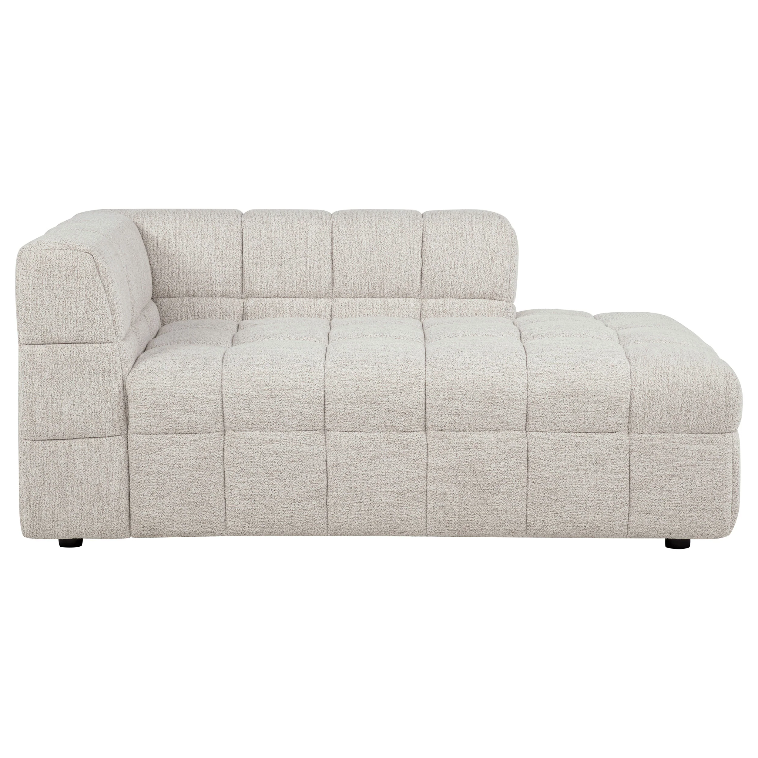 Amara Upholstered RAF Chaise - Ivory - Image 2