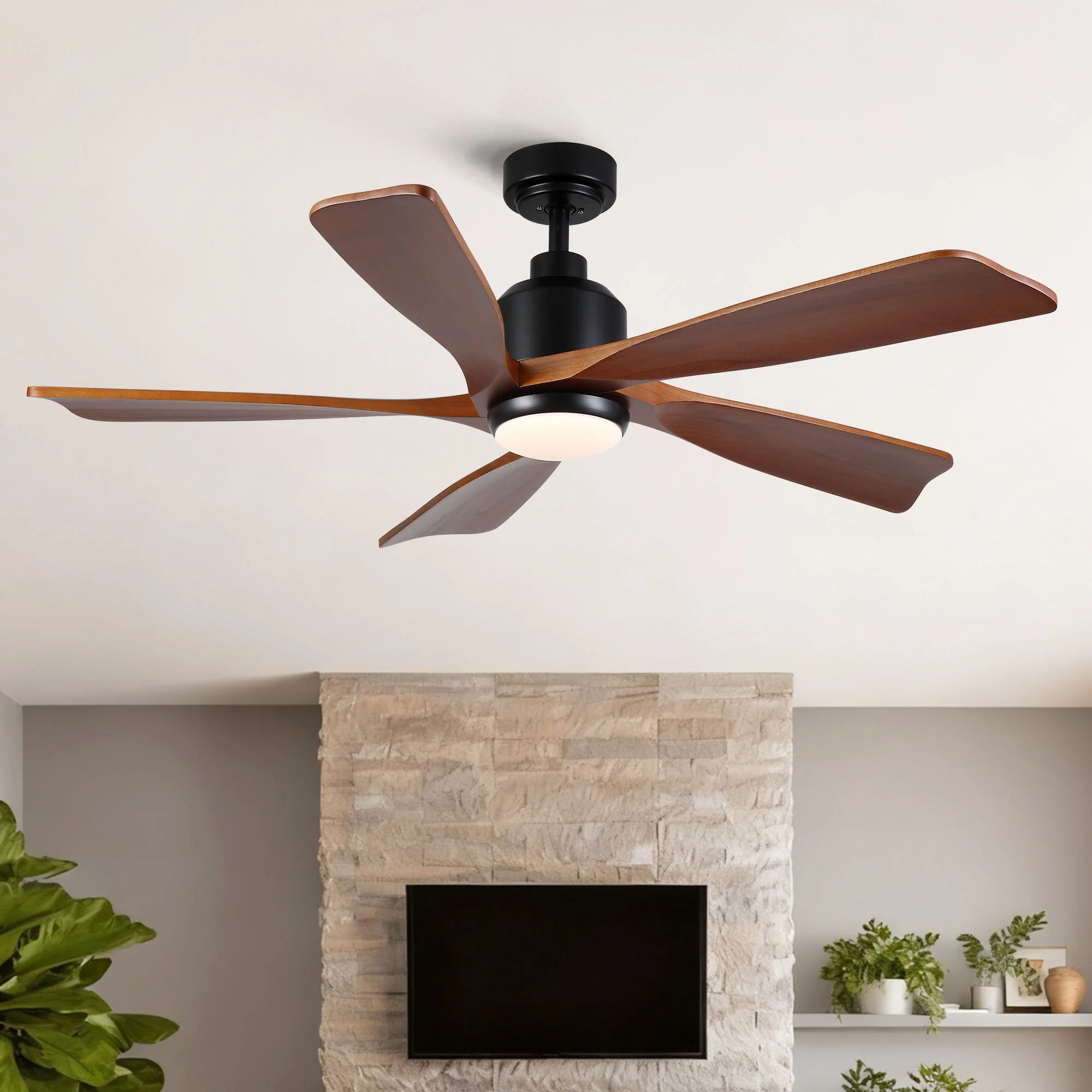 American Farmhouse Ceiling Fan With Light Quiet DC Motor - Image 12