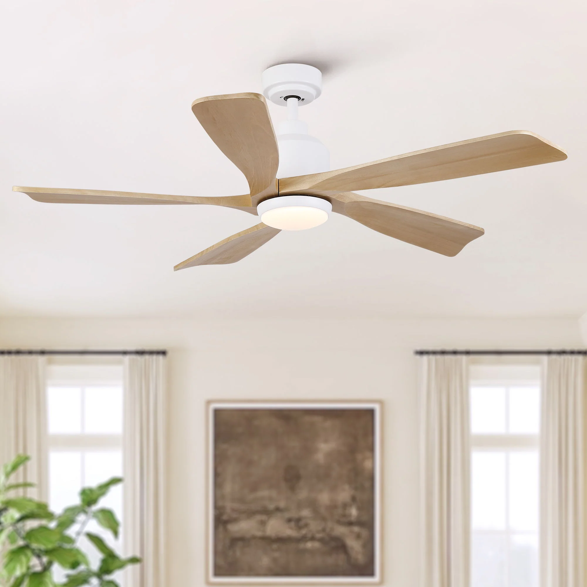 American Farmhouse Ceiling Fan With Light Quiet DC Motor - Image 17