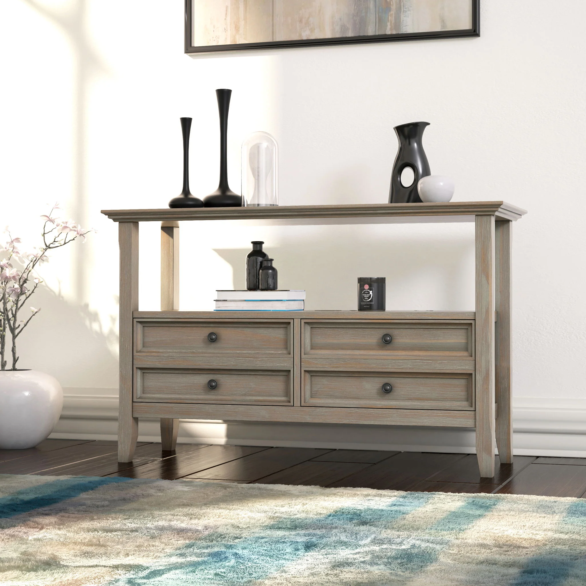 Amherst - Console Sofa Table, Handcrafted - Image 9