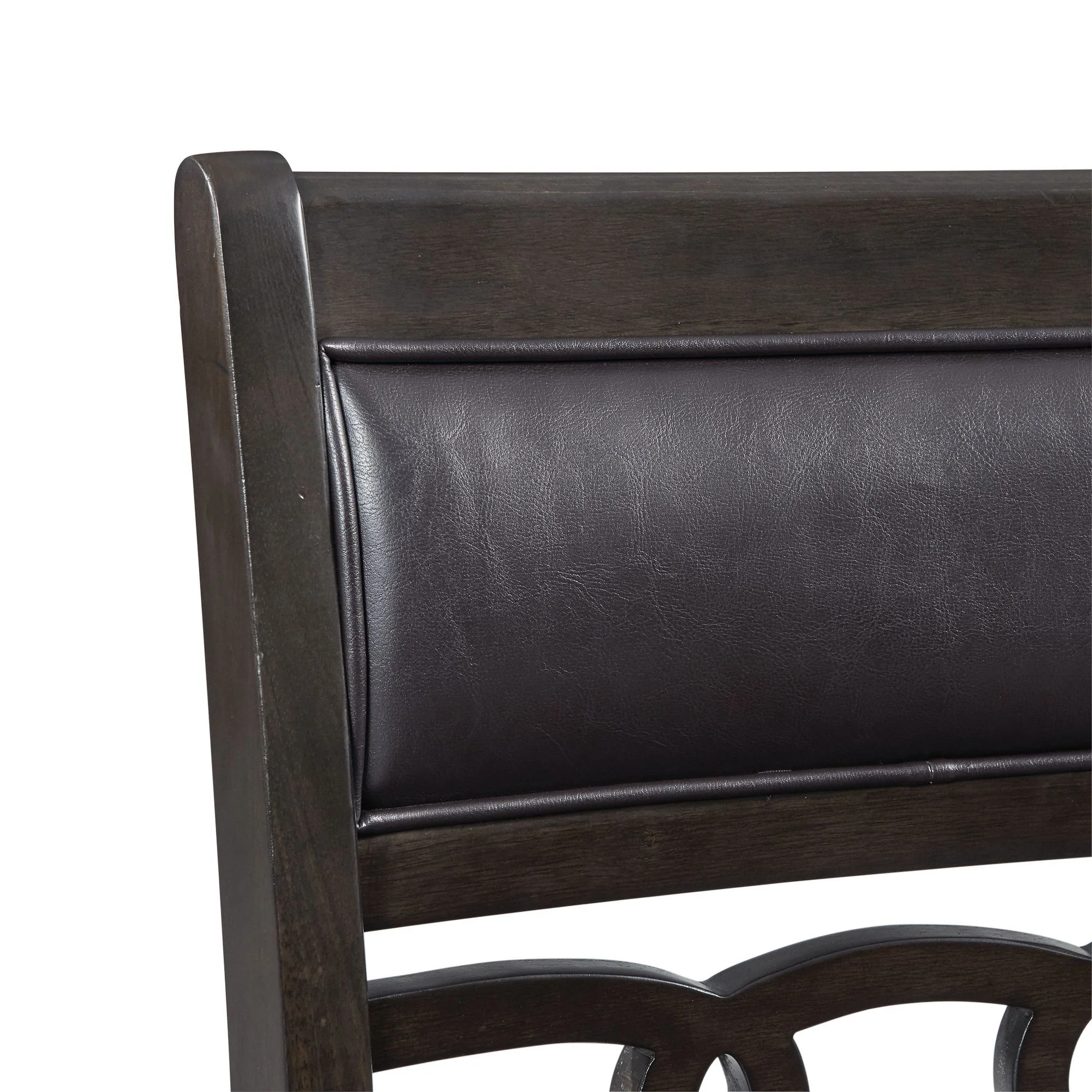 Amherst - Counter Height Faux Leather Side Chair (Set of 2) - Walnut - Image 9