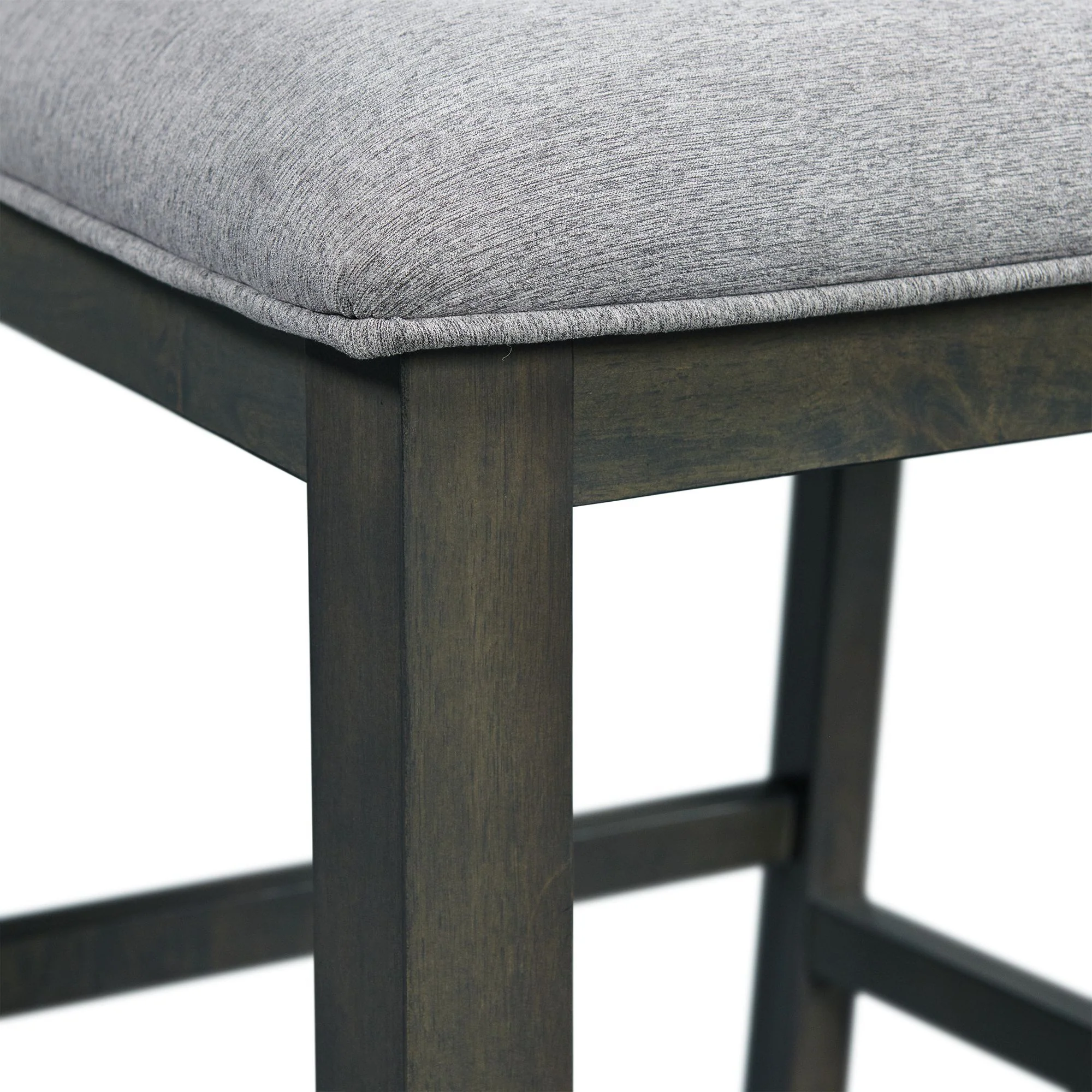 Amherst - Counter Side Chair With Fabric Cushion (Set of 2) - Gray Finish - Image 2