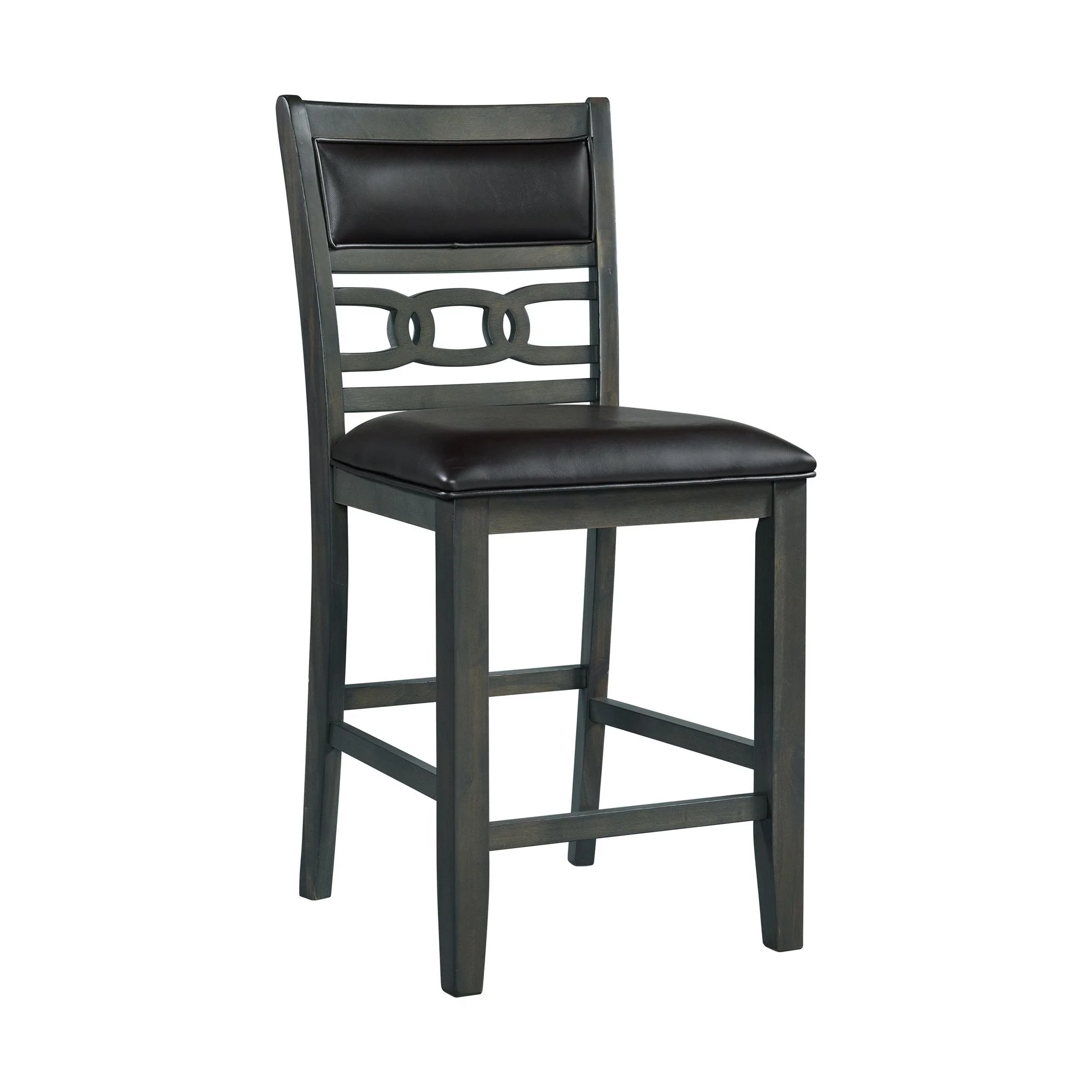 Amherst - Counter Side Chair With PU Cushion (Set of 2) - Gray Finish - Image 3