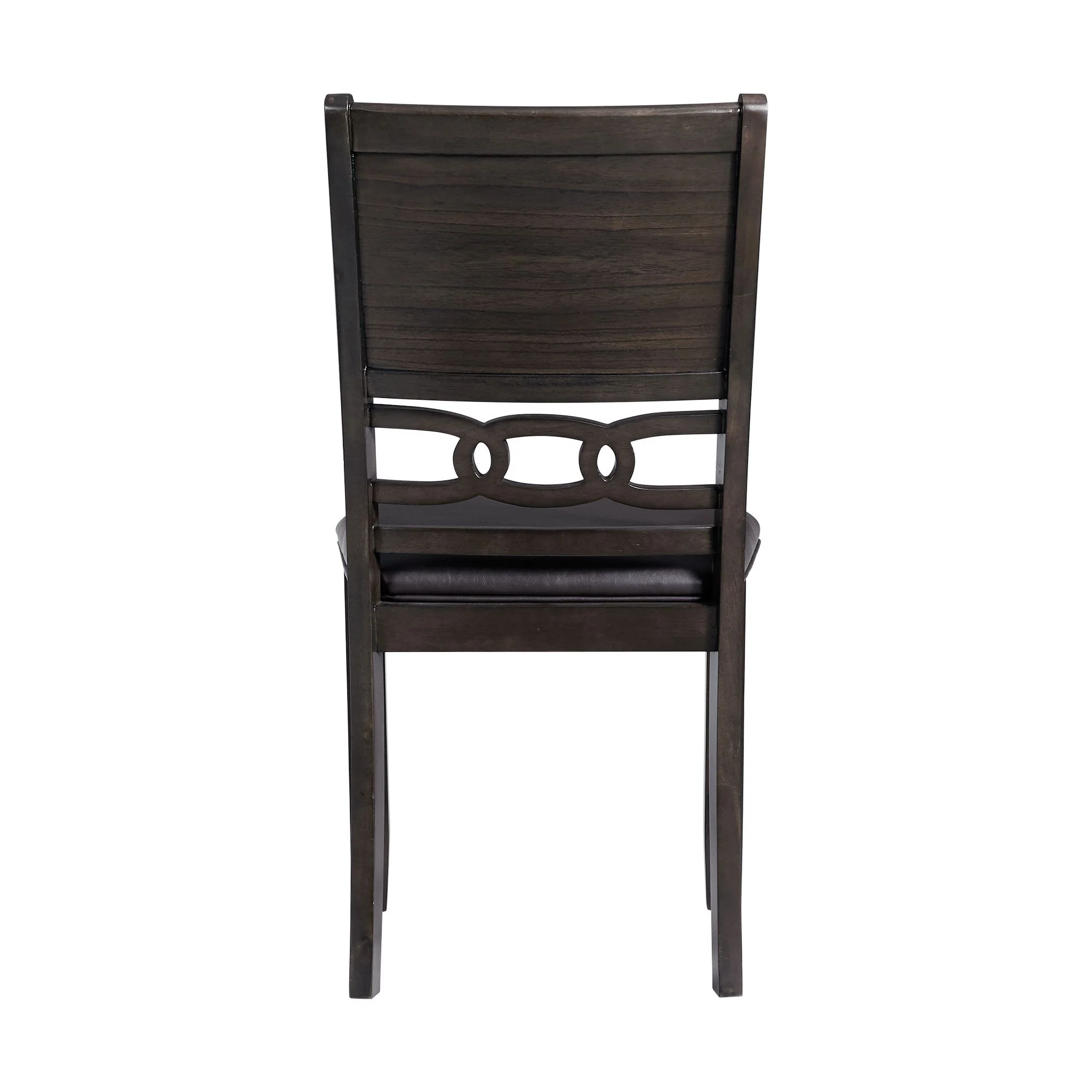 Amherst - Standard Height Faux Leather Side Chair (Set of 2) - Walnut - Image 4