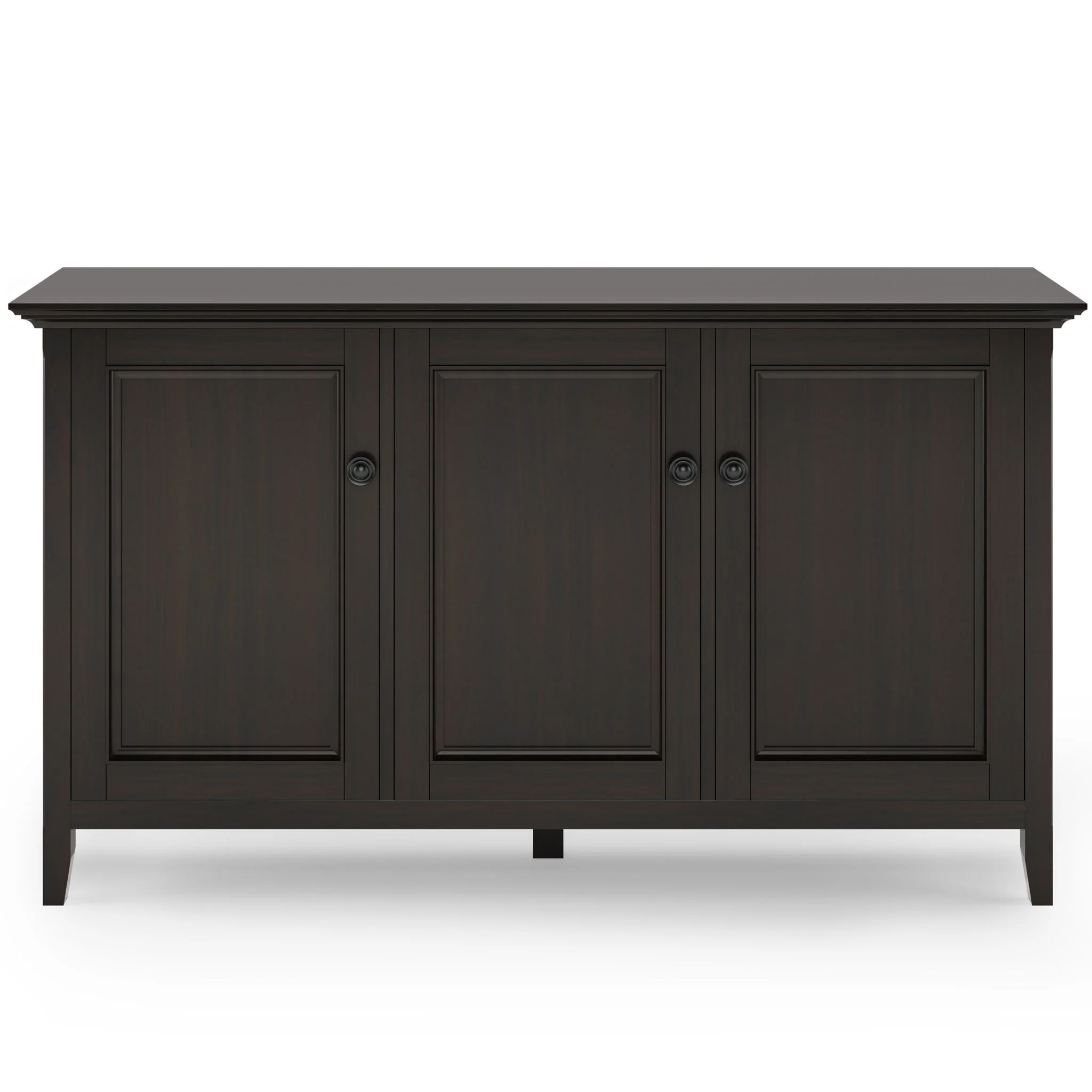 Amherst - Wide 3 Door Storage Cabinet - Hickory Brown - Image 6