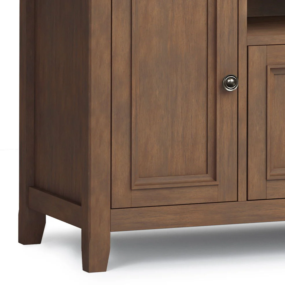 Amherst - Wide TV Media Stand - Rustic Natural Aged Brown - Image 3