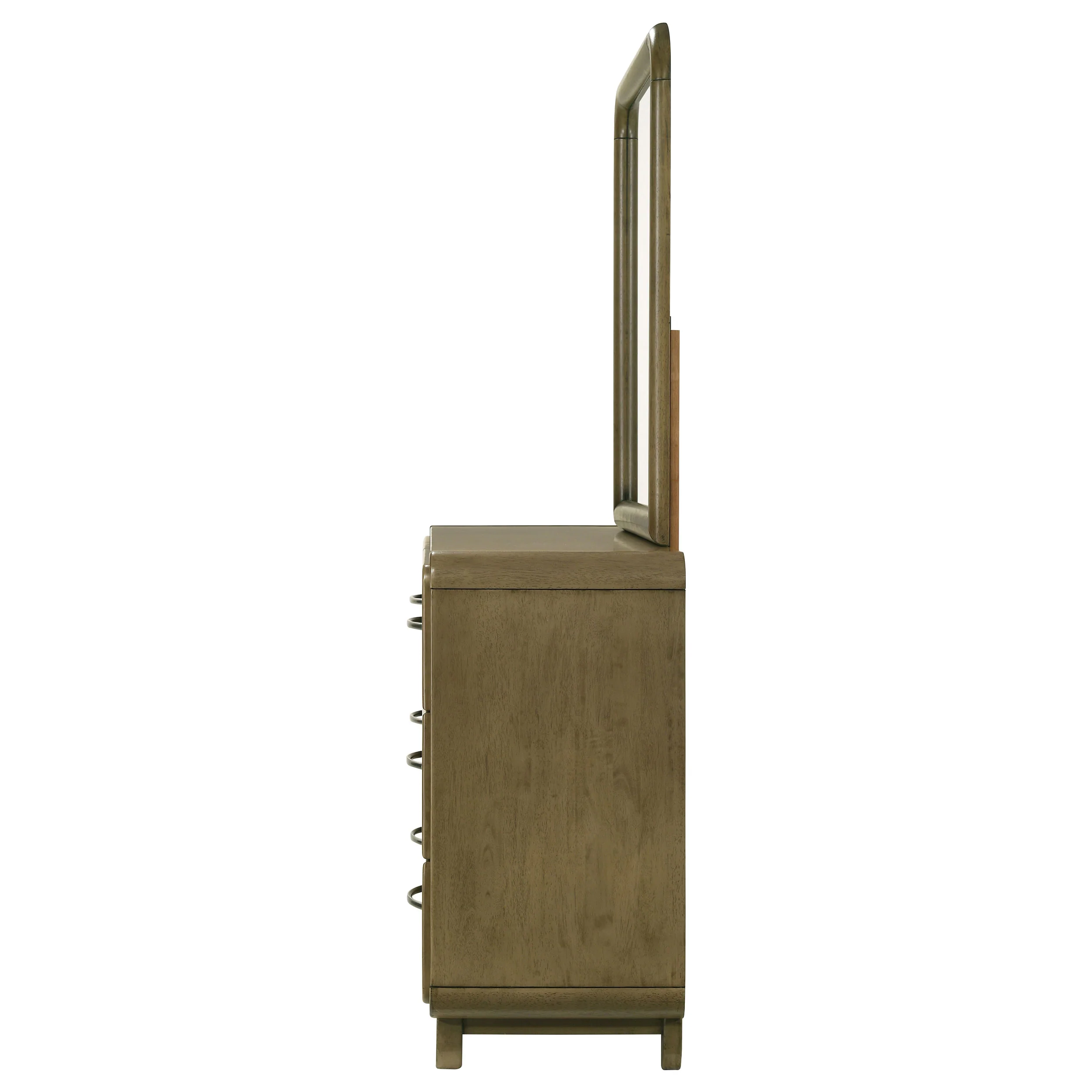 Amsbury 6-Drawer Dresser and Mirror in Nutmeg - Image 2