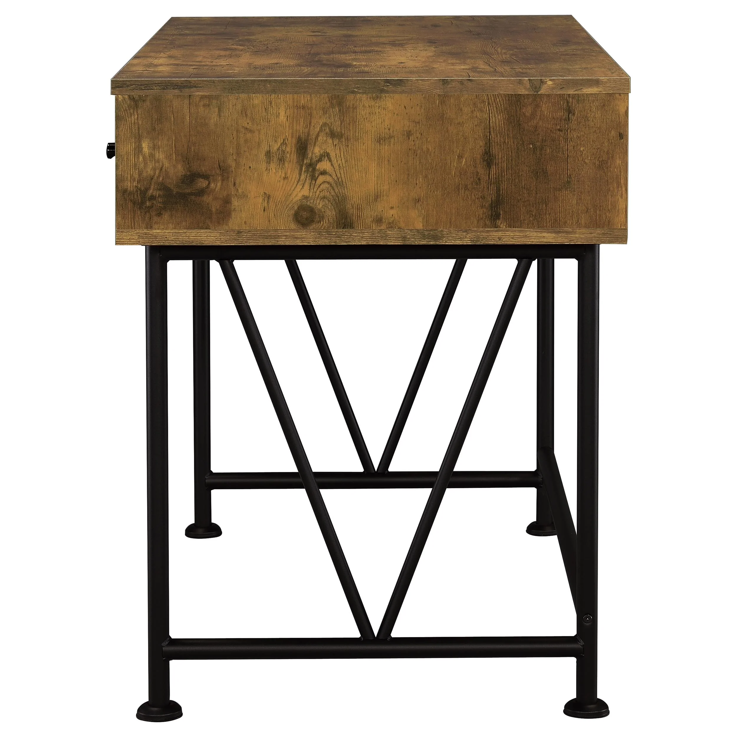 Analiese 47-inch 3-Drawer Writing Desk in Rustic Nutmeg - Image 3