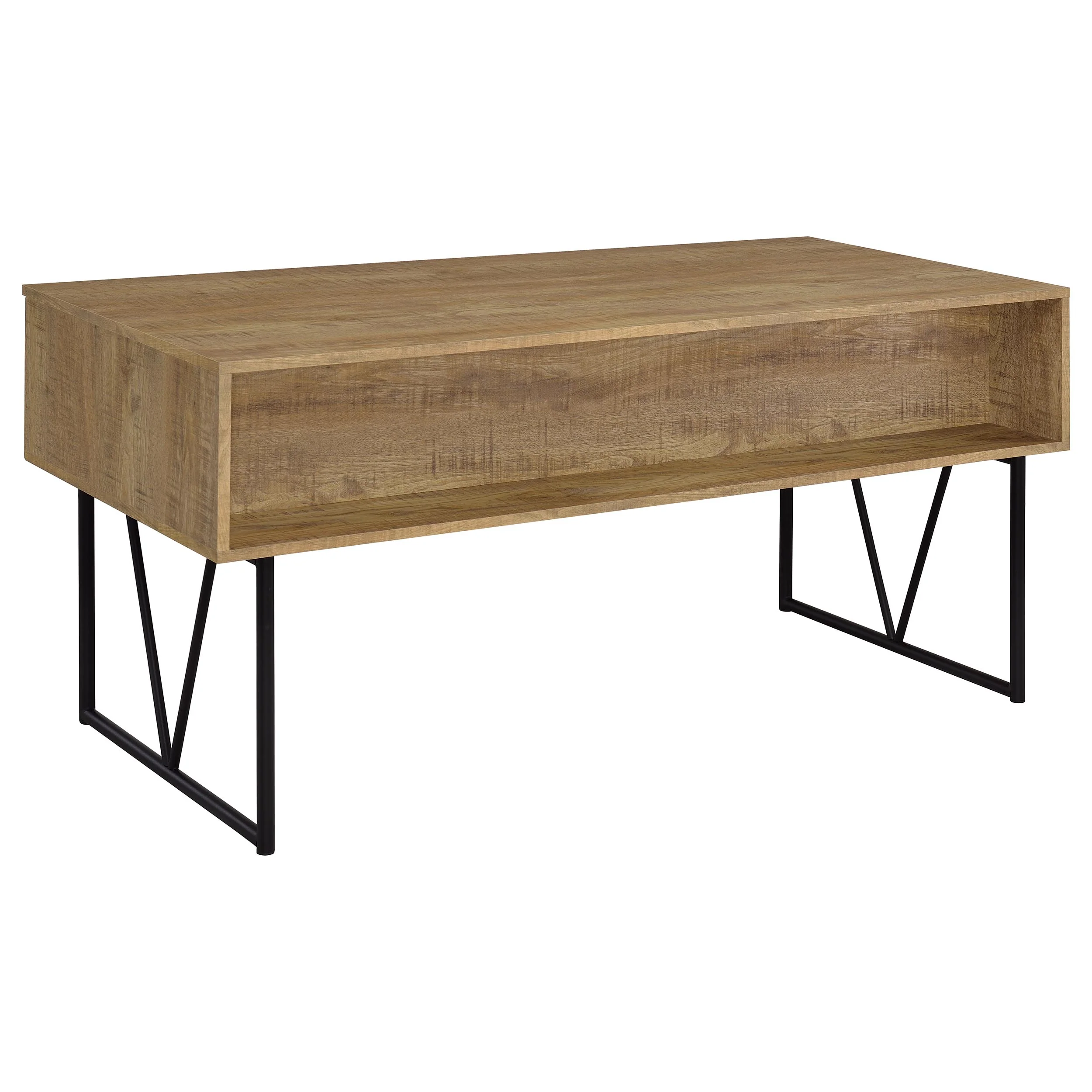 Analiese 63-inch 4-Drawer Writing Desk in Mango - Image 6