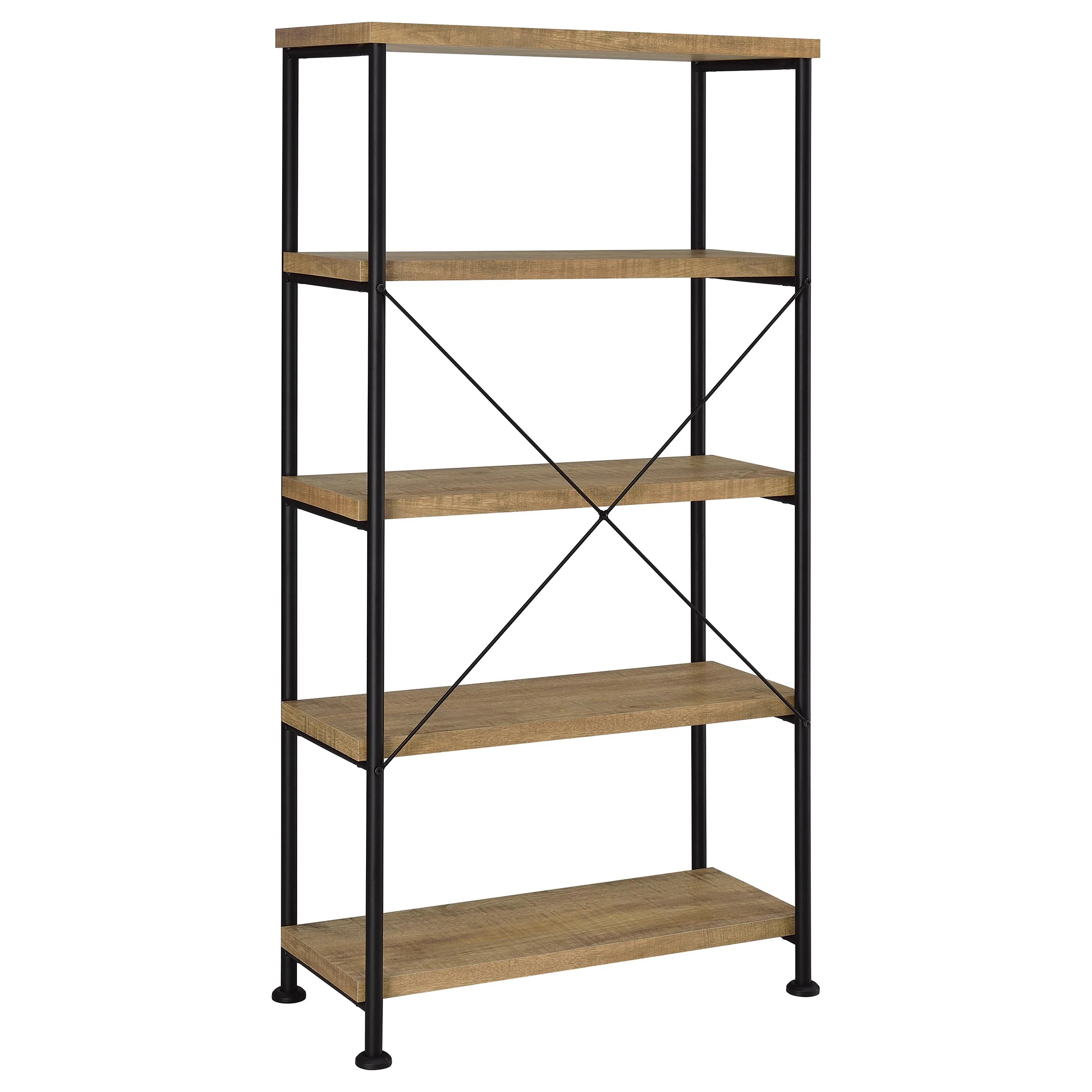 Analiese 63-Inch 4-Shelf Bookshelf in Mango - Image 7