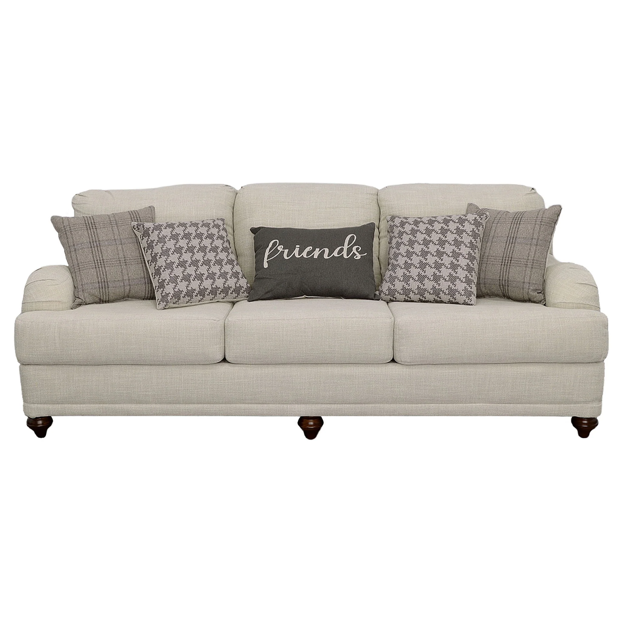 Anderson - 2 Piece Cushion Back Living Room Set - Gray - Image 2