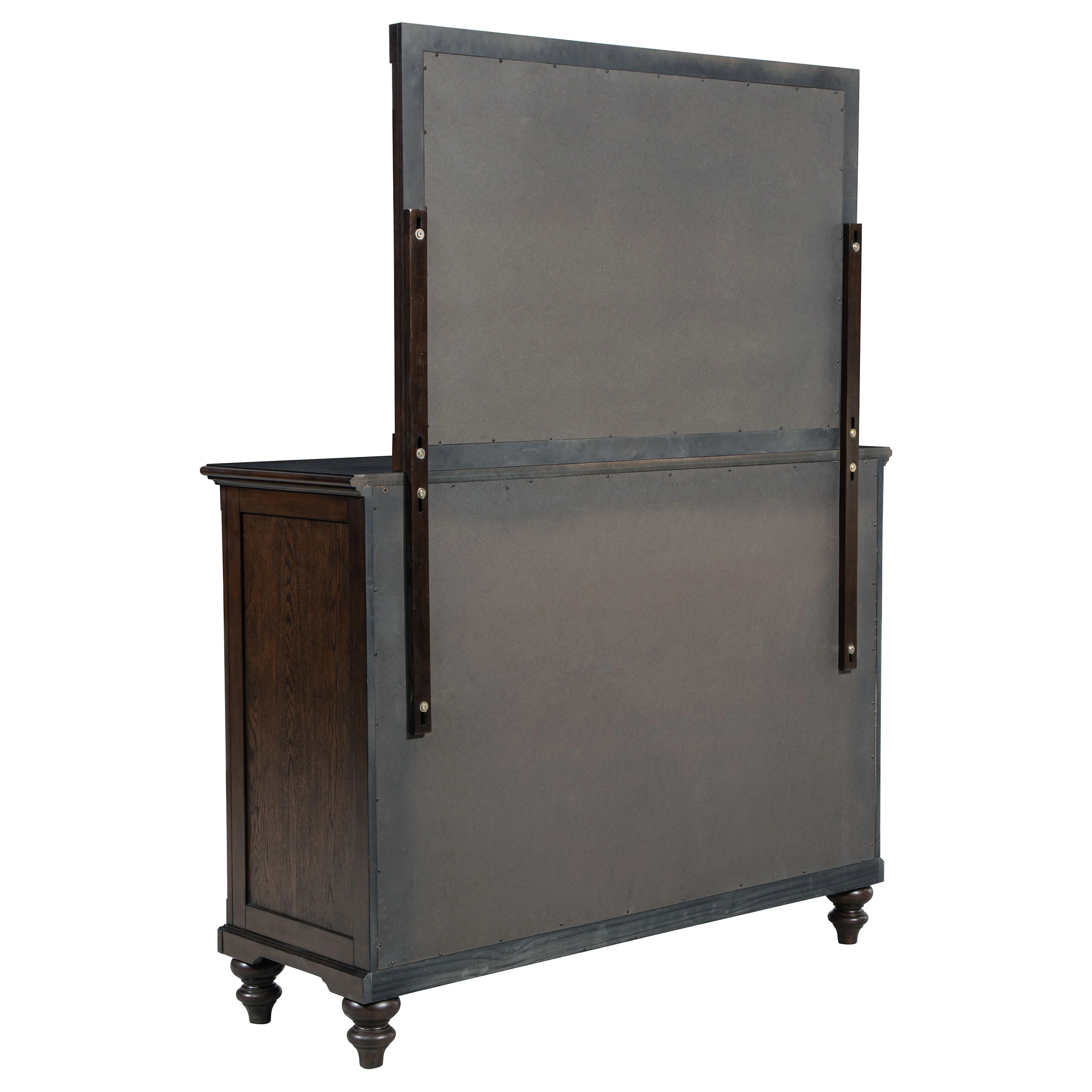 Andover 8-Drawer Dresser with Mirror - Dark Oak - Image 9