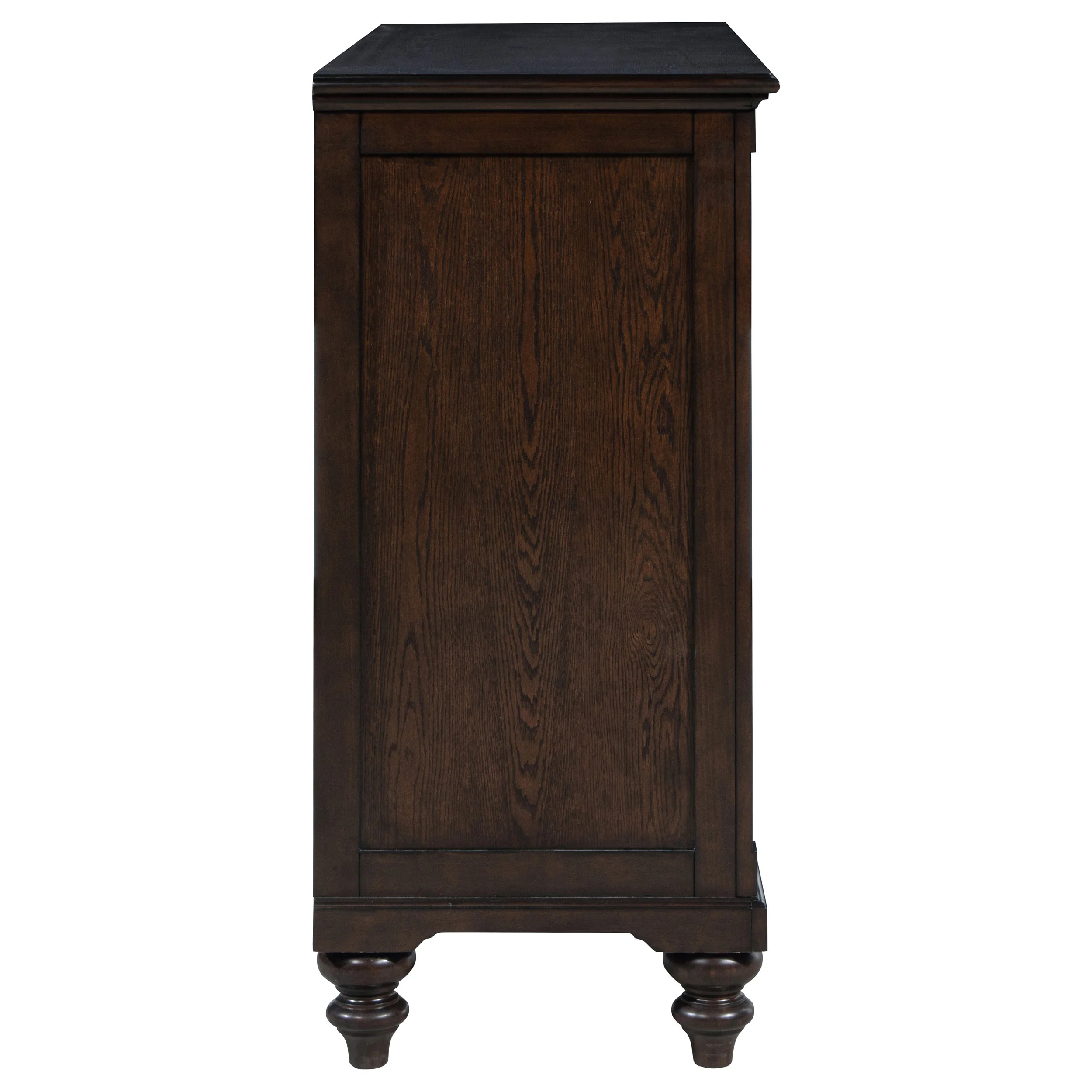 Andover 8-Drawer Dresser Cabinet Dark Oak - Image 6