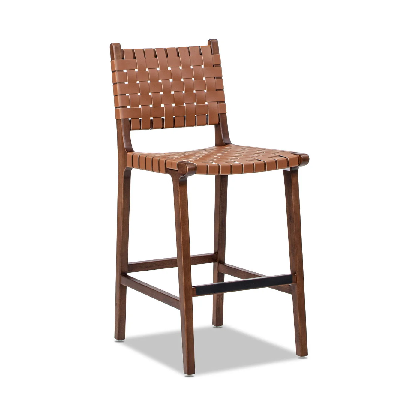Andre - Counter Stool With Back - Pecan Brown - Image 4