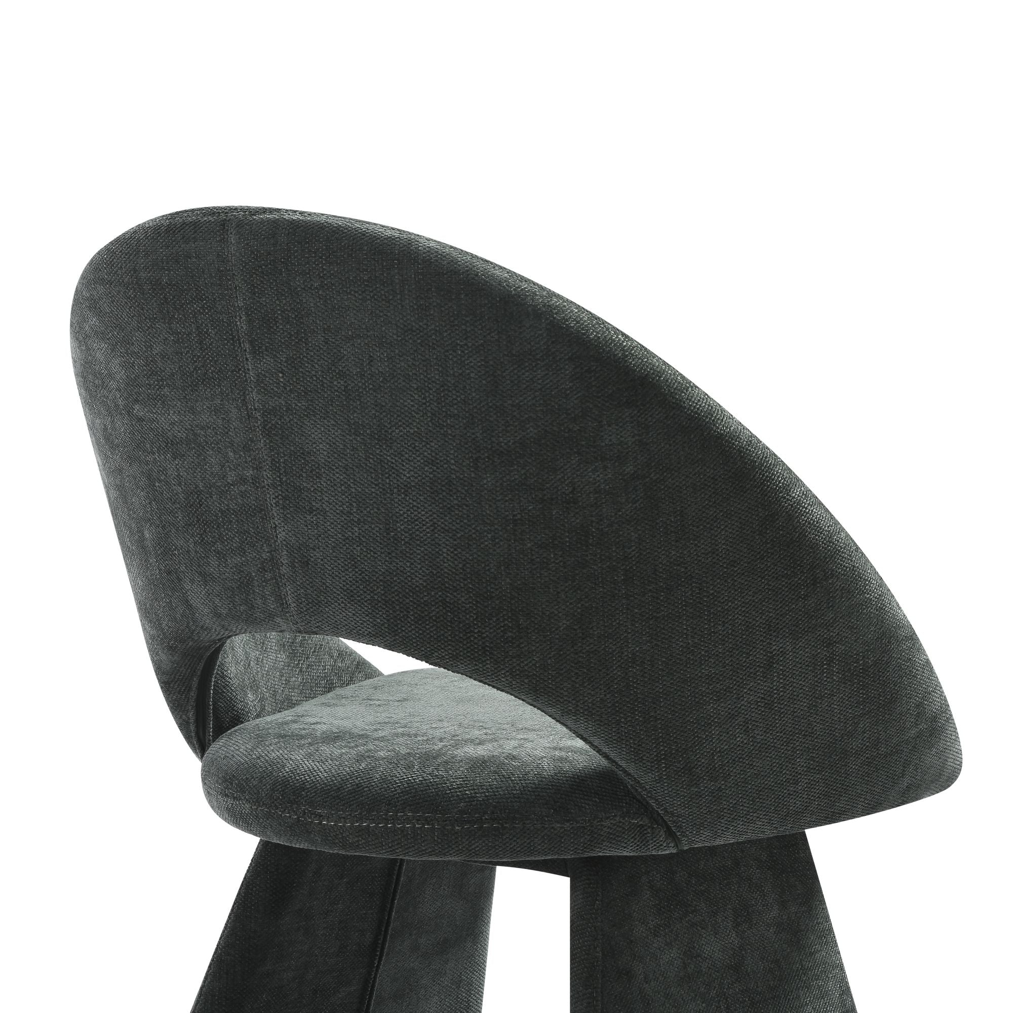 Angelina - Modern Curved Back Upholstered Dining Chair - Image 13