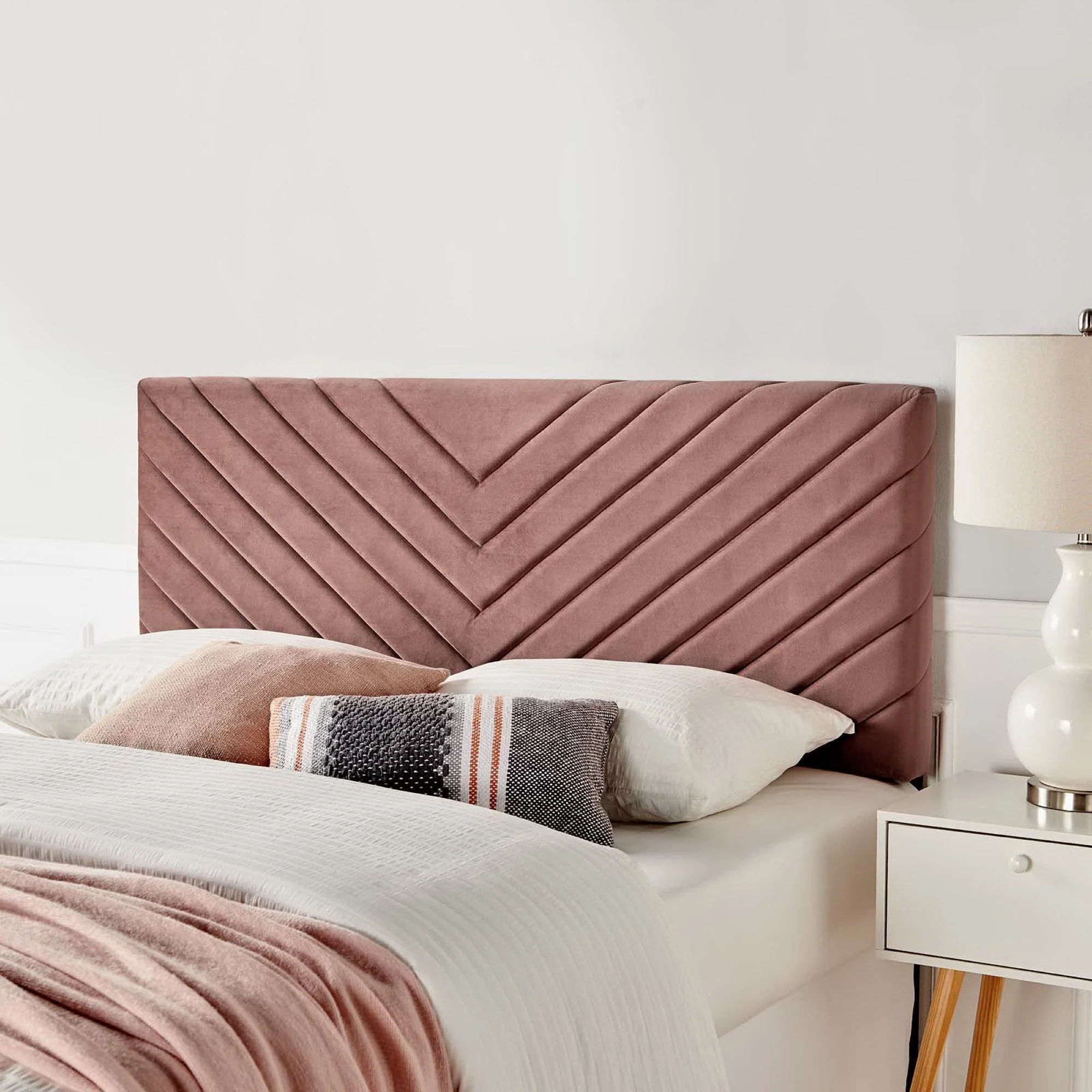 Angular Channel Tufted Performance Velvet Headboard - Image 12
