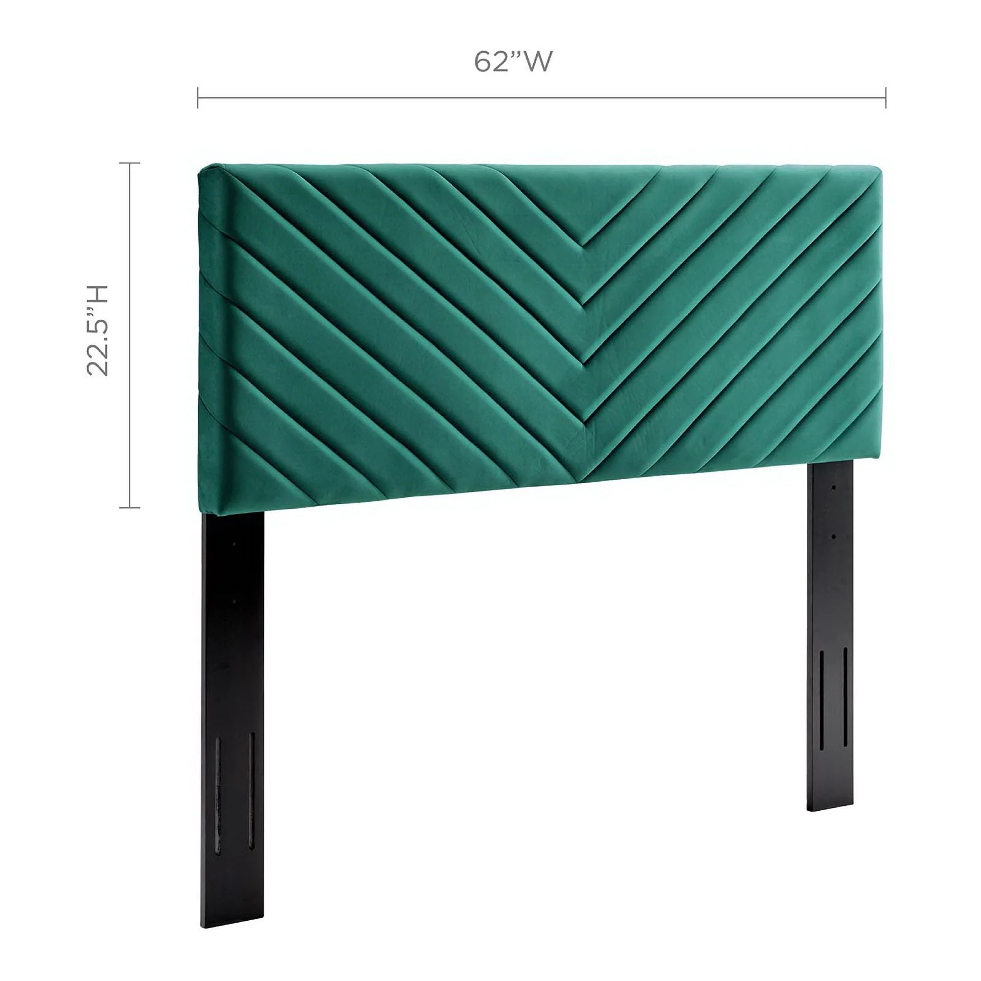 Angular Channel Tufted Performance Velvet Headboard - Image 20