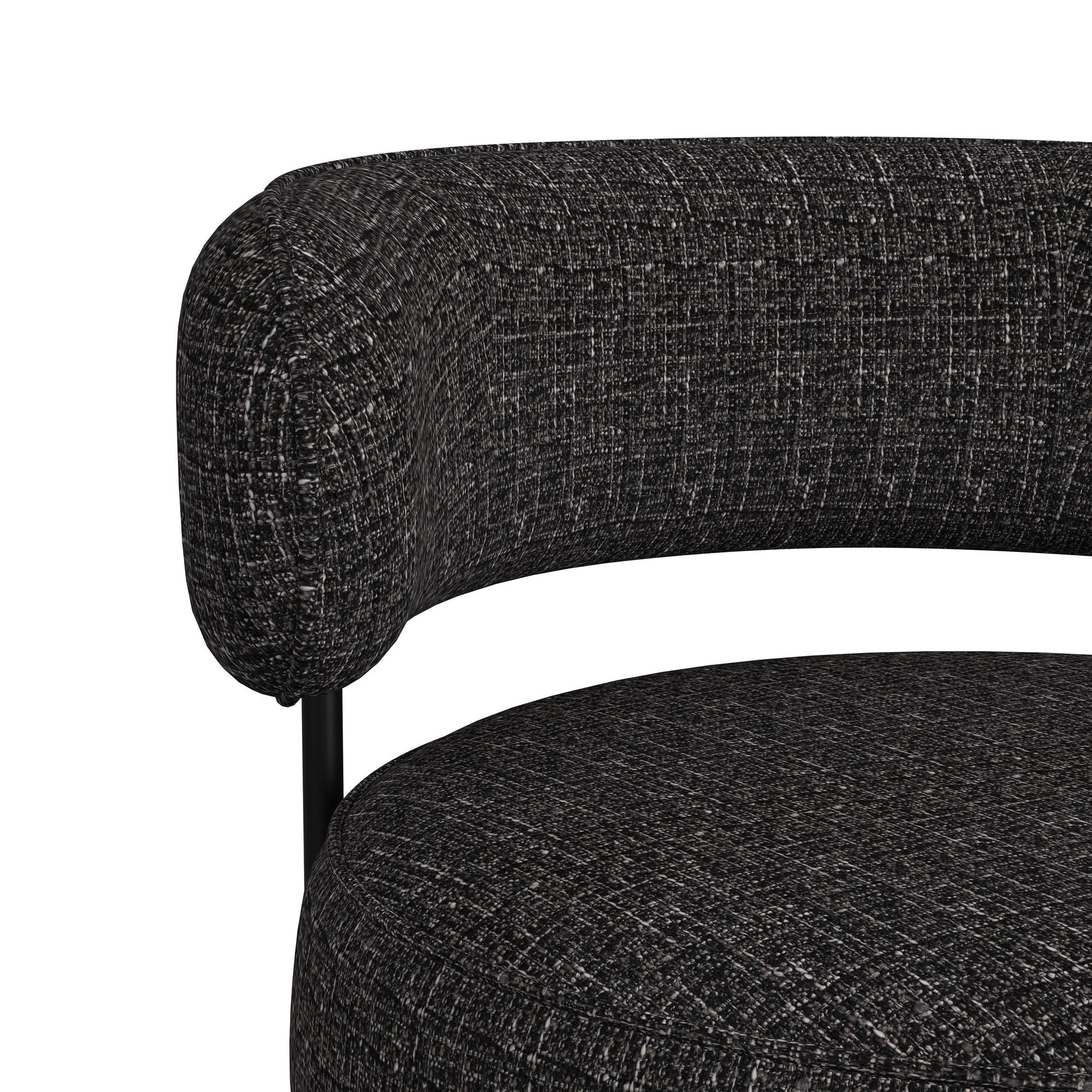 Antonia - Swivel Chair - Heron Black - Image 5
