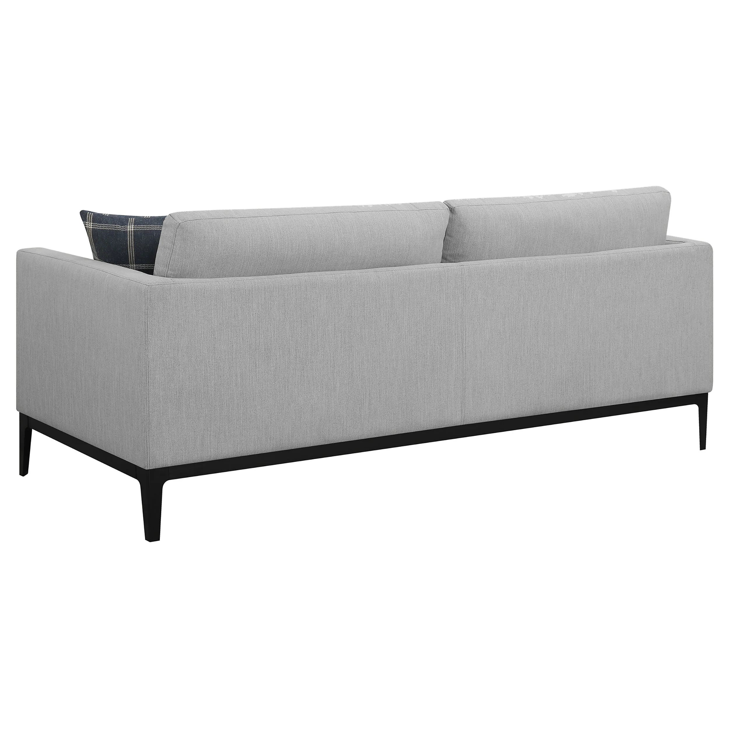 Apperson 2-Piece Upholstered Track Arm Sofa Set Light Grey - Image 5