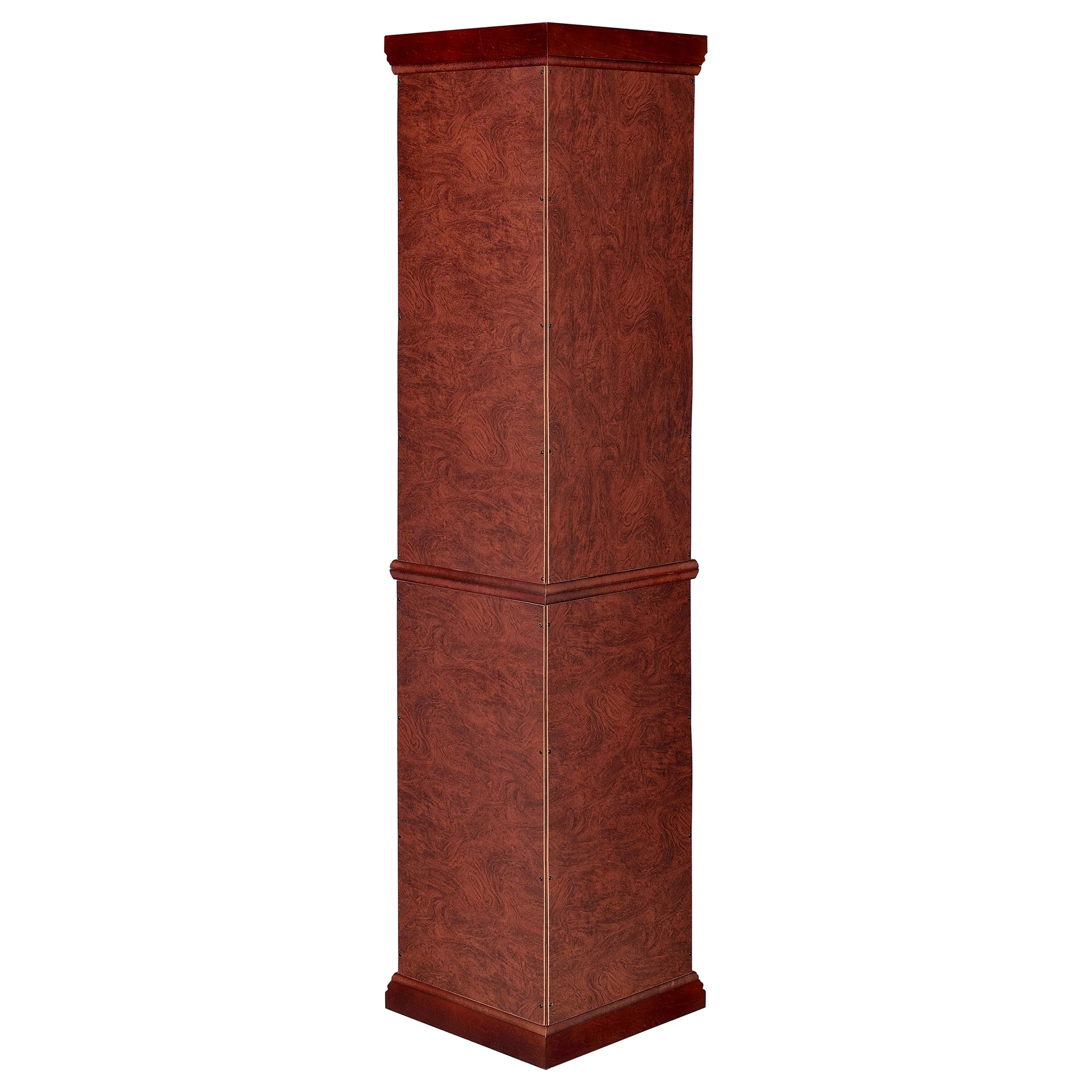 Appledale 6-Shelf Corner Curio Cabinet Medium Brown - Image 7