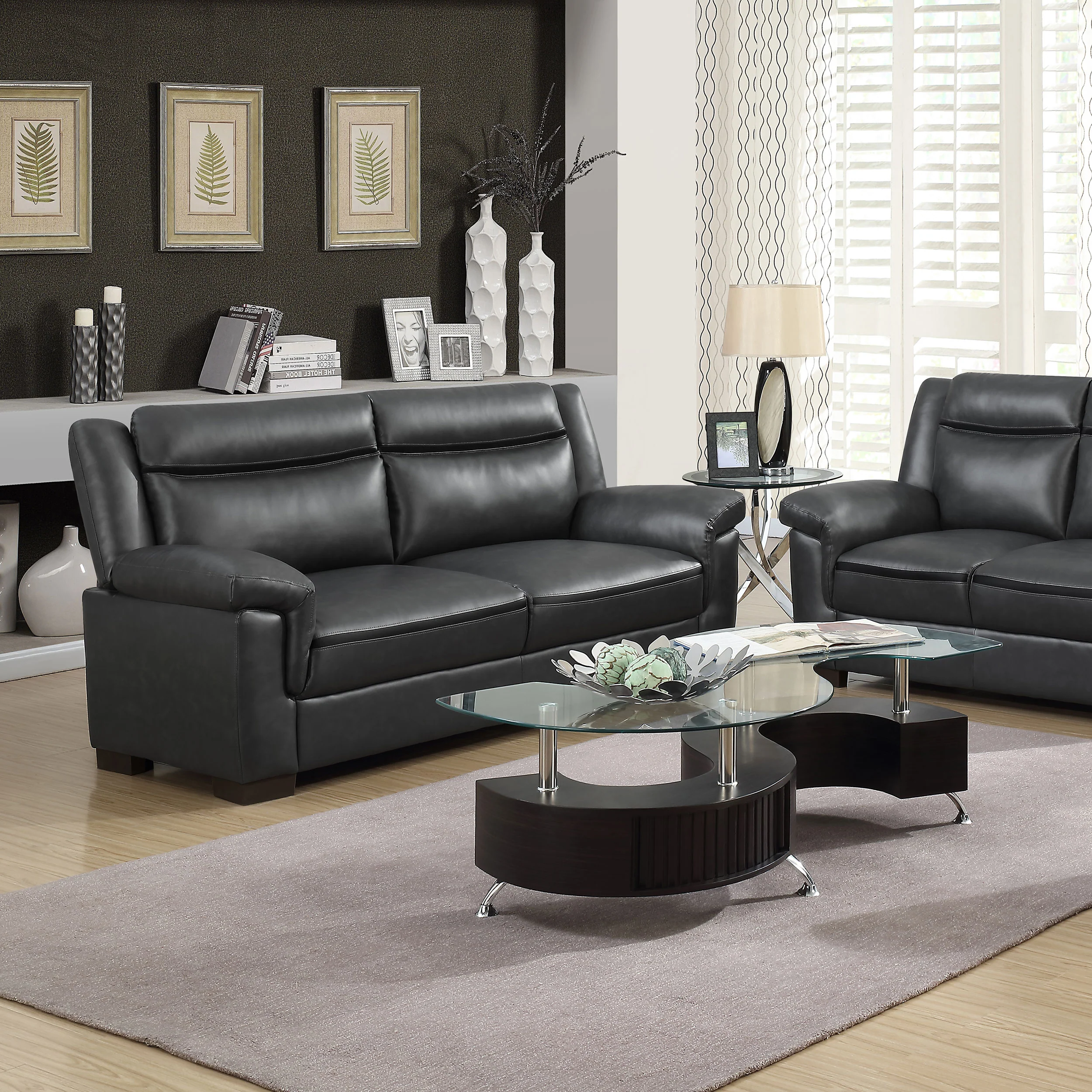 Arabella Upholstered Padded Arm Sofa in Grey - Image 4
