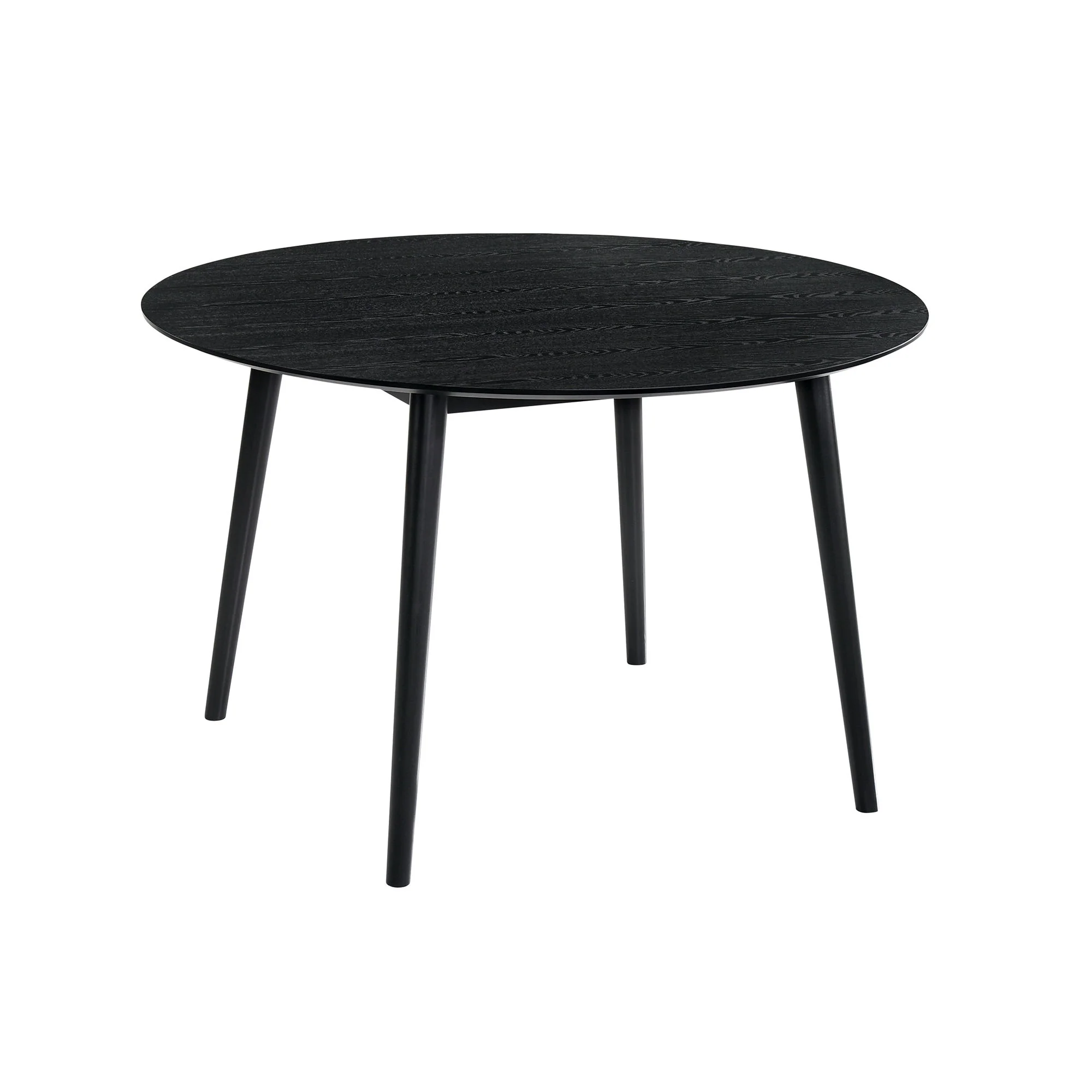 Arcadia And Renzo - Round 5 Piece Dining Set - Black - Image 2