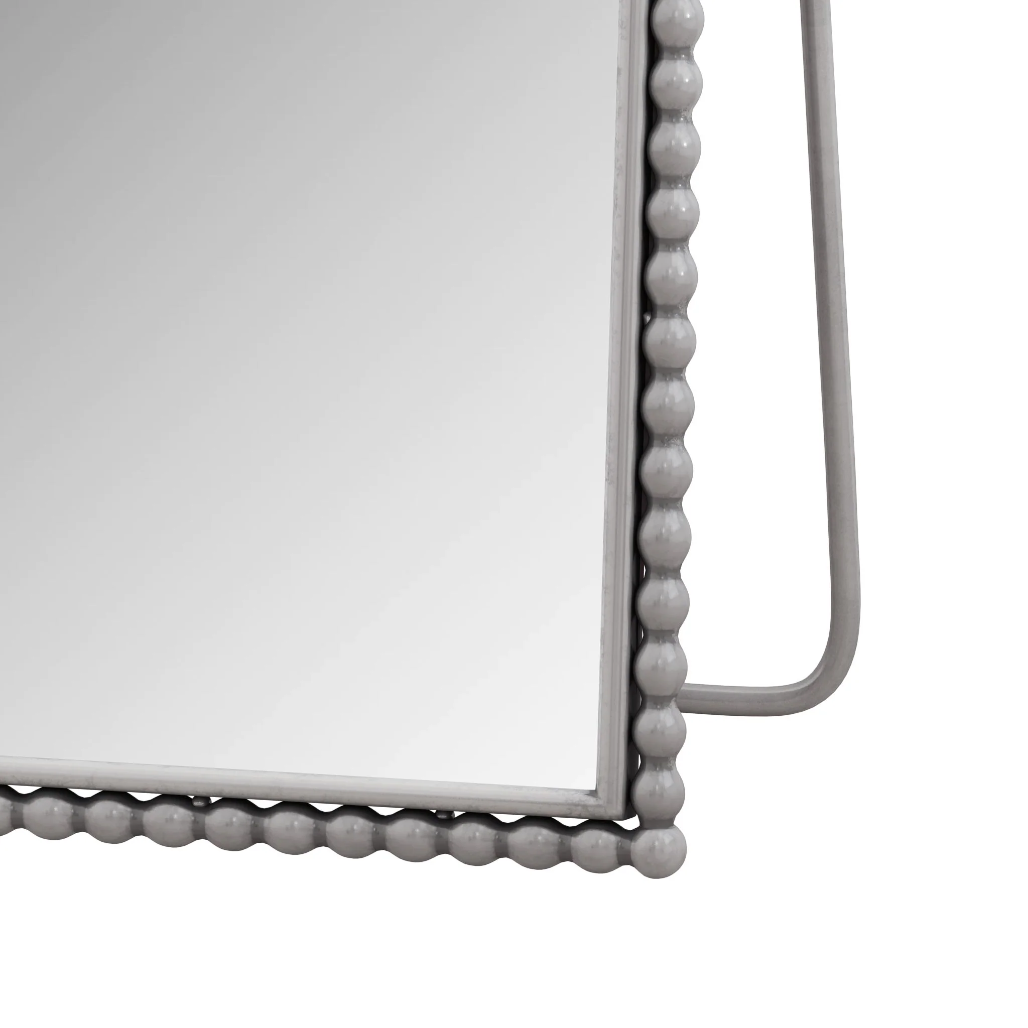 Arch Retro Full Length Mirror With Supporting Feet - Silver - Image 2