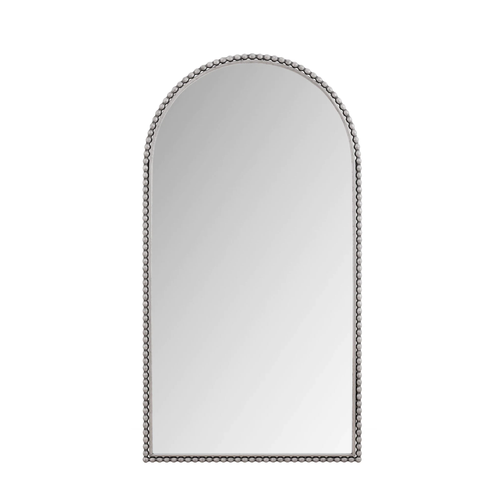 Arch Retro Full Length Mirror With Supporting Feet - Silver - Image 7