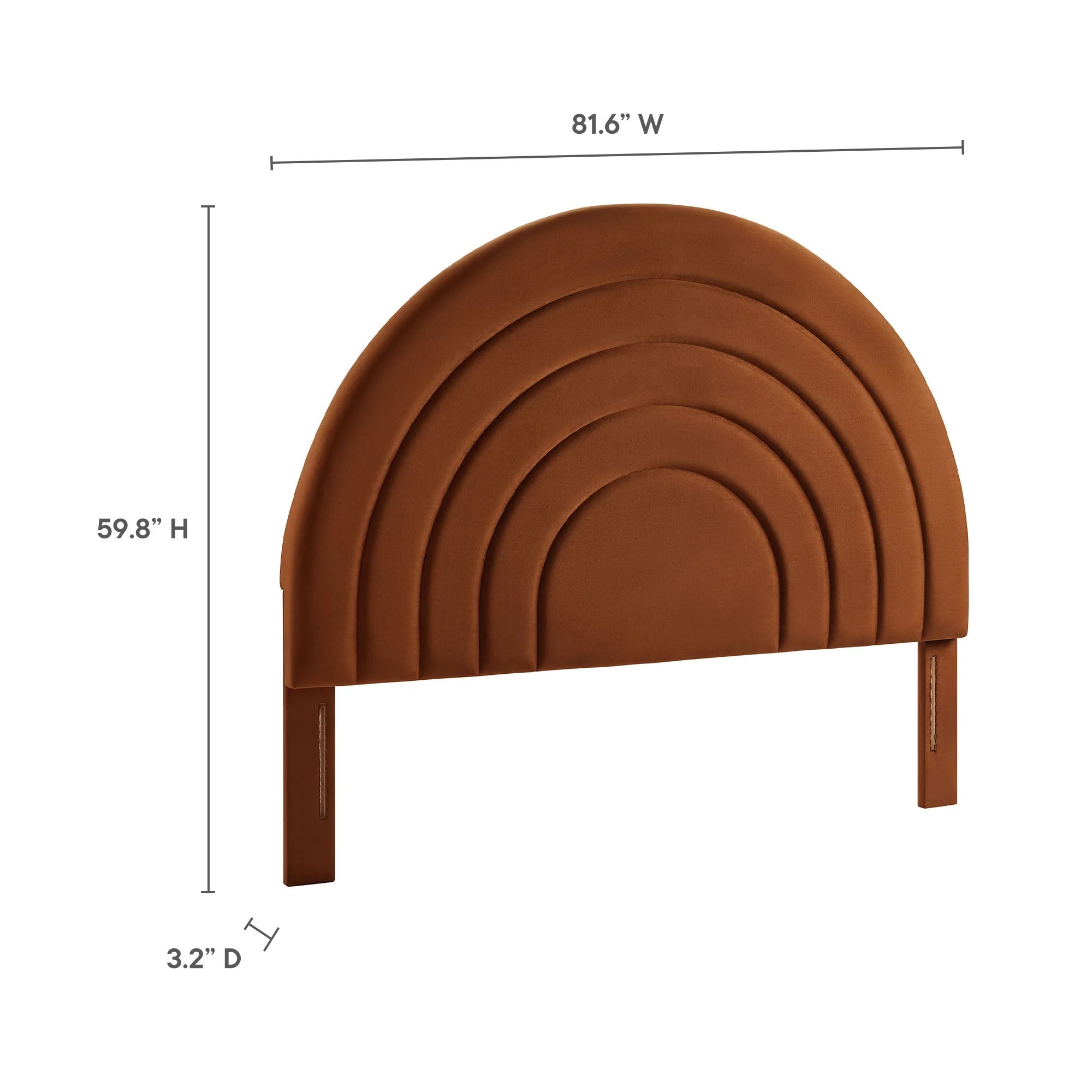 Arched Performance Velvet Upholstered Headboard - Image 97