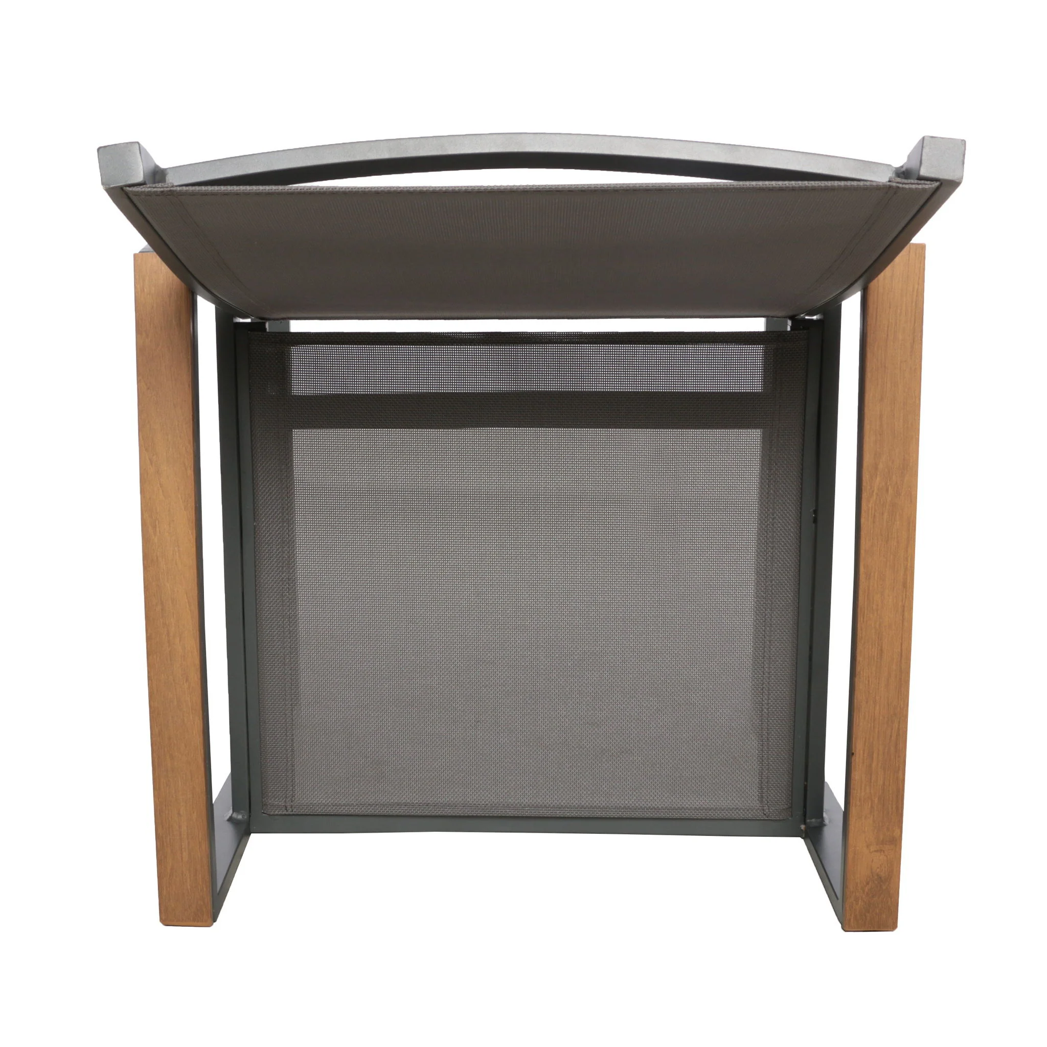Aresha - Metal Outdoor Dining Armchair (Set of 2) - Gray - Image 4