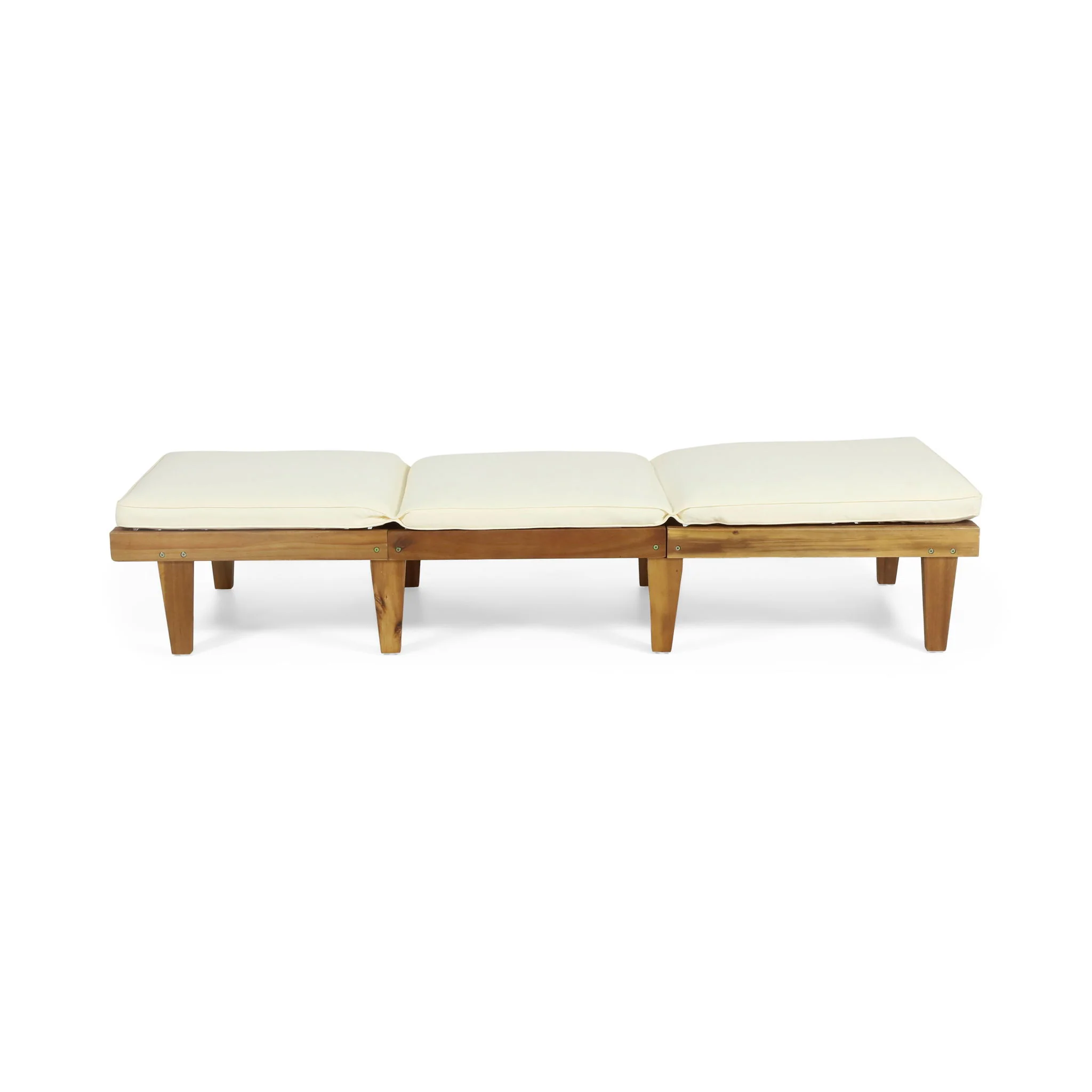 Ariana - Wood Chaise Lounge With Cushion - Image 4