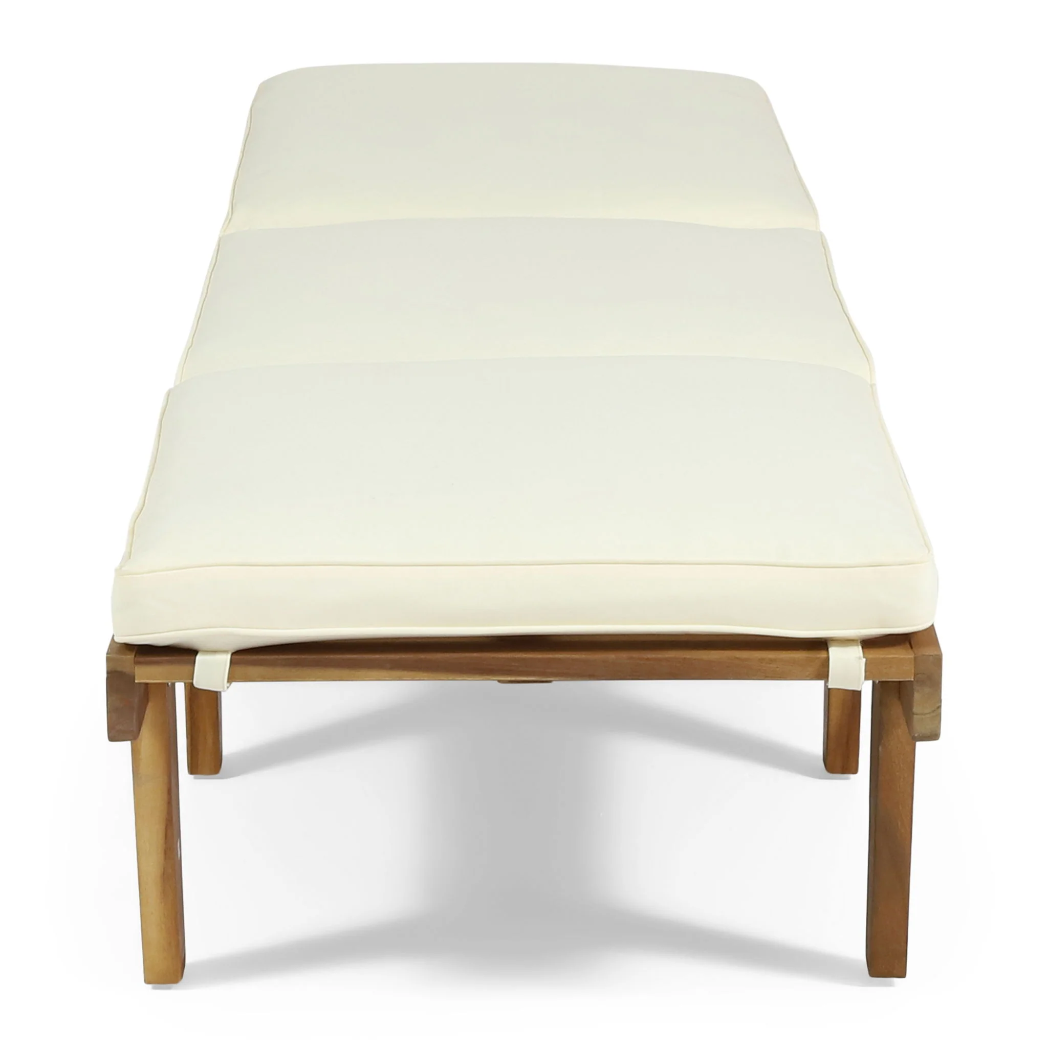 Ariana - Wood Chaise Lounge With Cushion - Image 6
