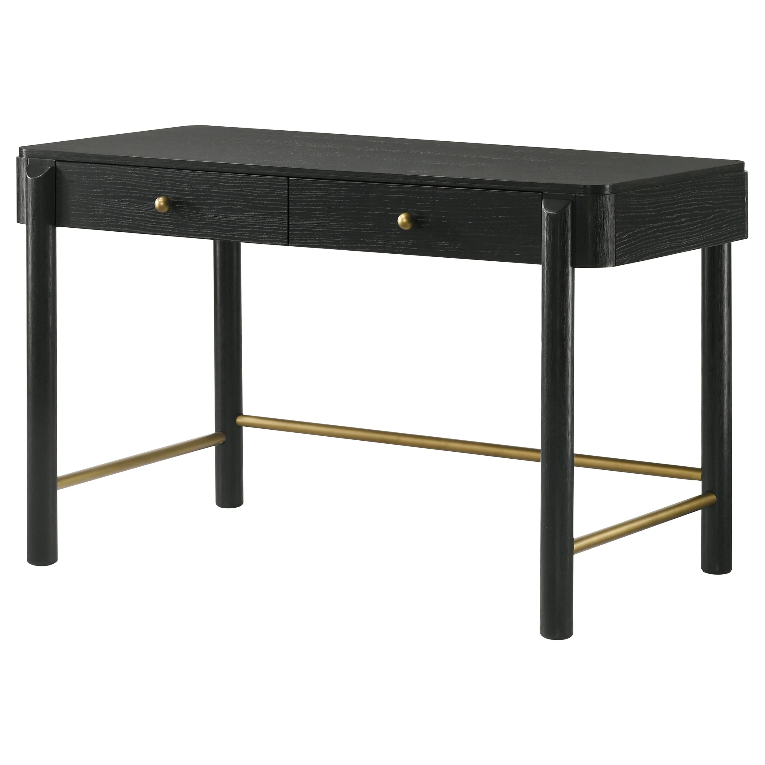 Arini 2-Drawer Vanity Desk - Black Ash - Image 5