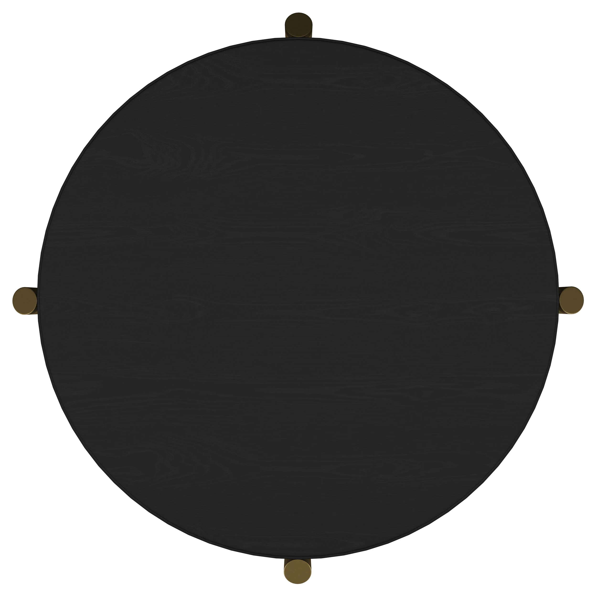 Arini 2-Piece Round Coffee and End Table Set, Black - Image 8