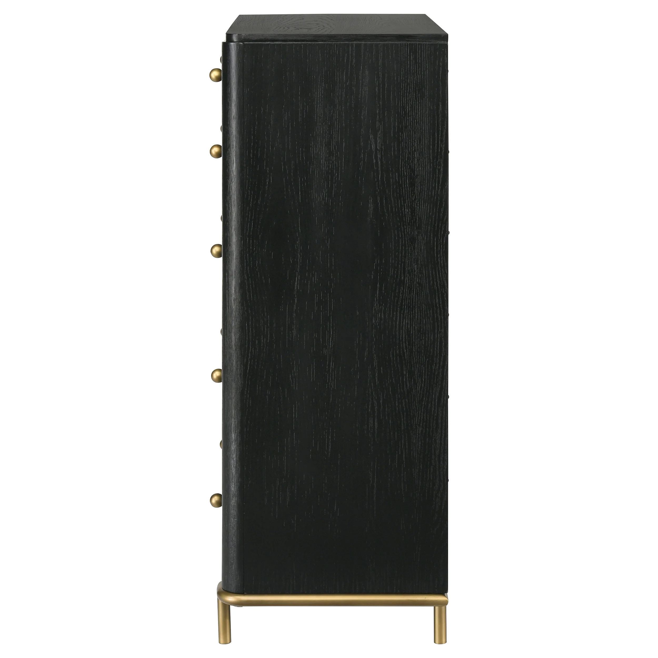 Arini 5-Drawer Bedroom Chest - Black - Image 2