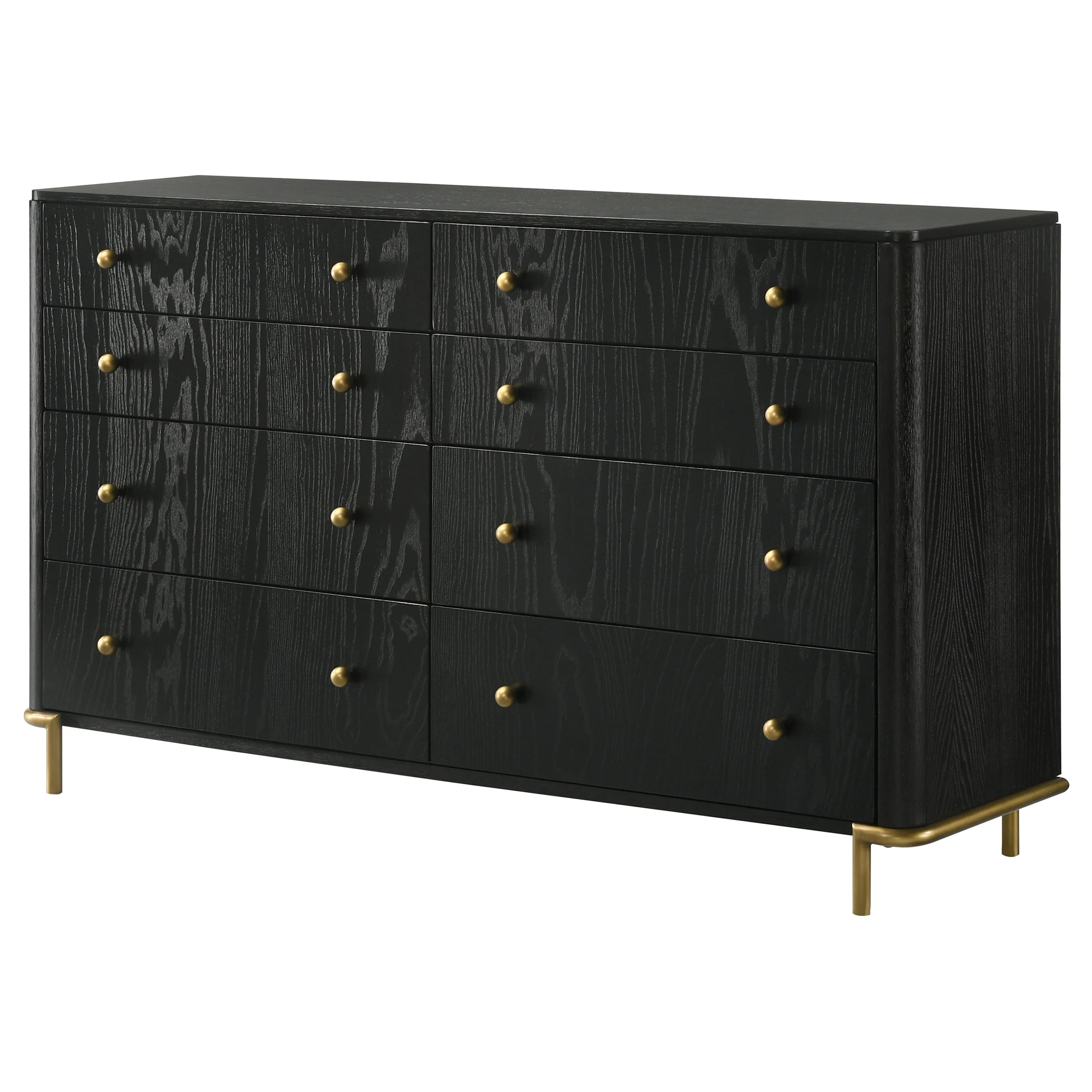 Arini 8-Drawer Dresser in Black - Image 3