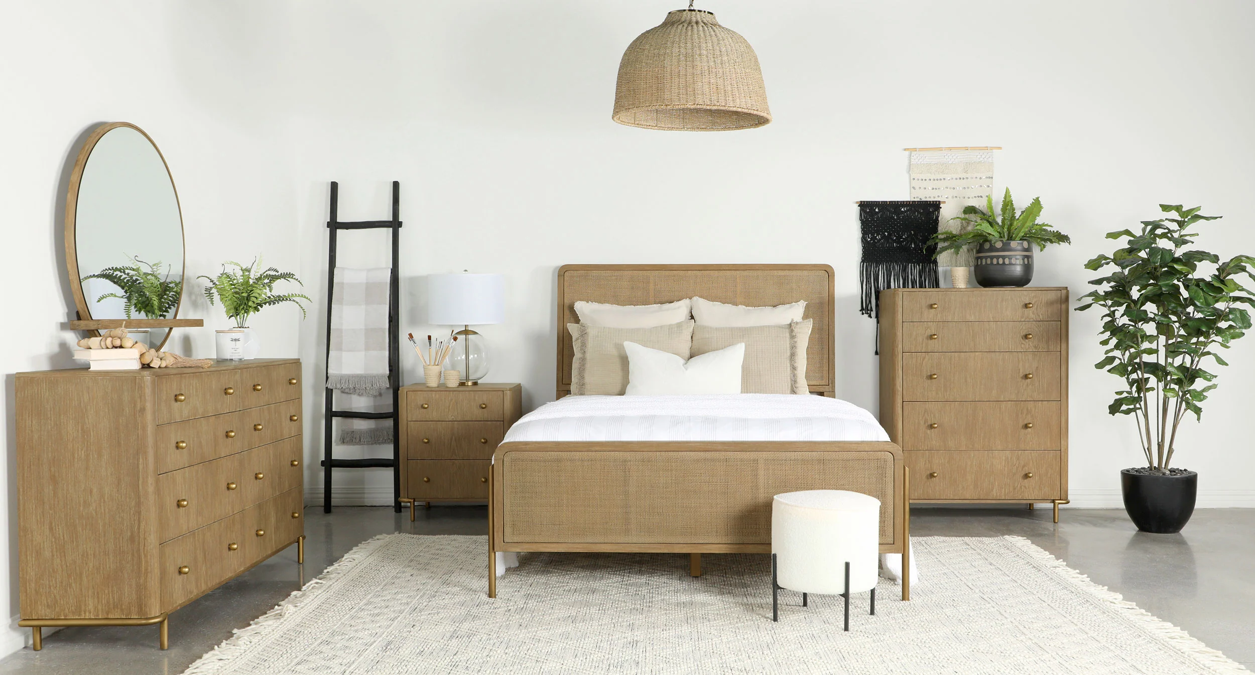 Arini 8-Drawer Dresser with Mirror, Sand Wash - Image 7